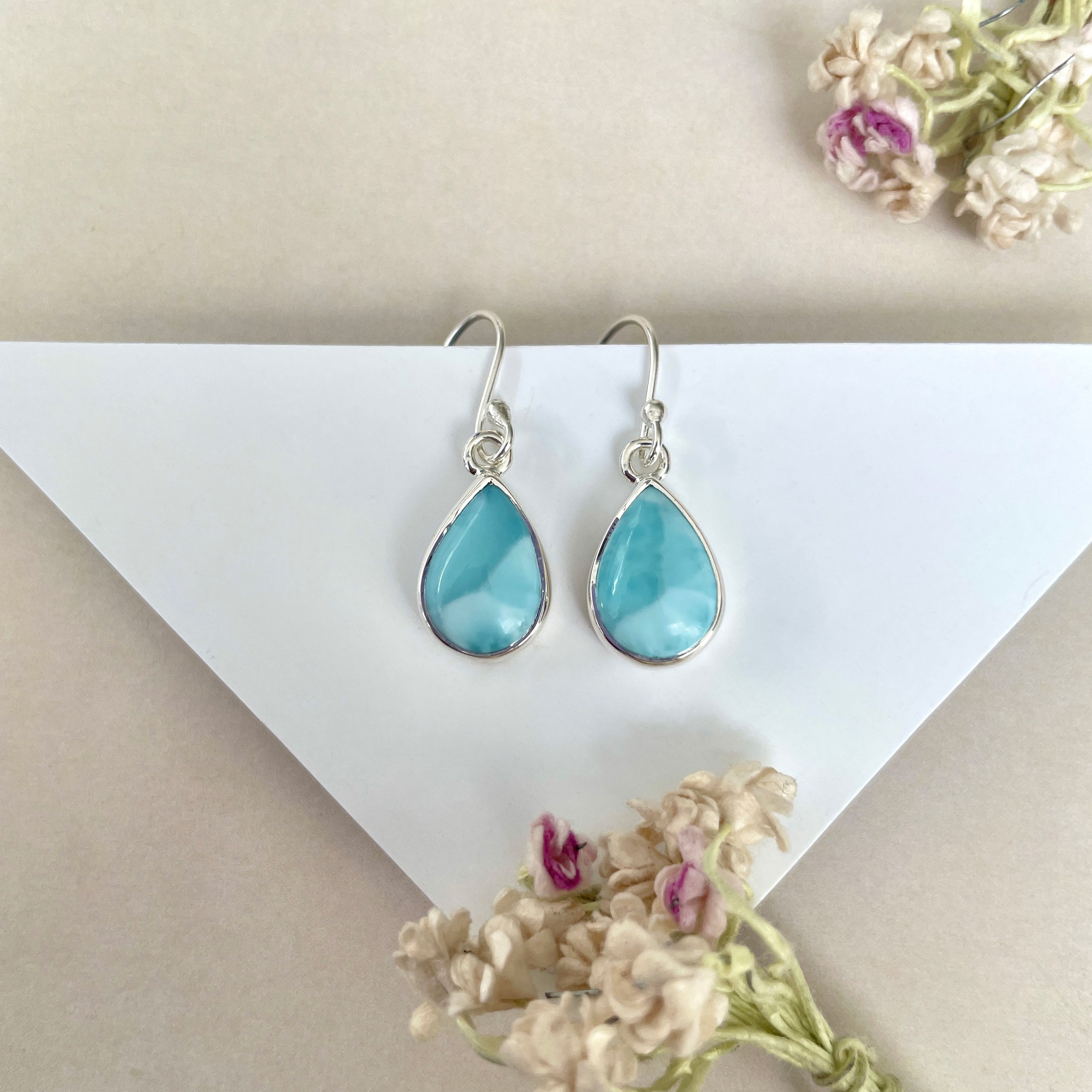 Larimar Earring-(LAR-E-1276.)
