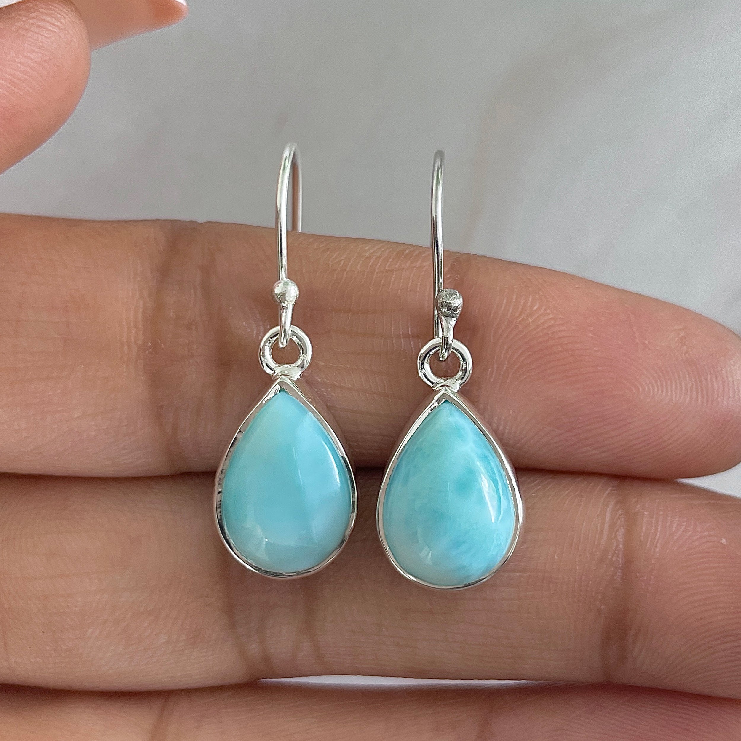 Larimar Earring-(LAR-E-1277.)