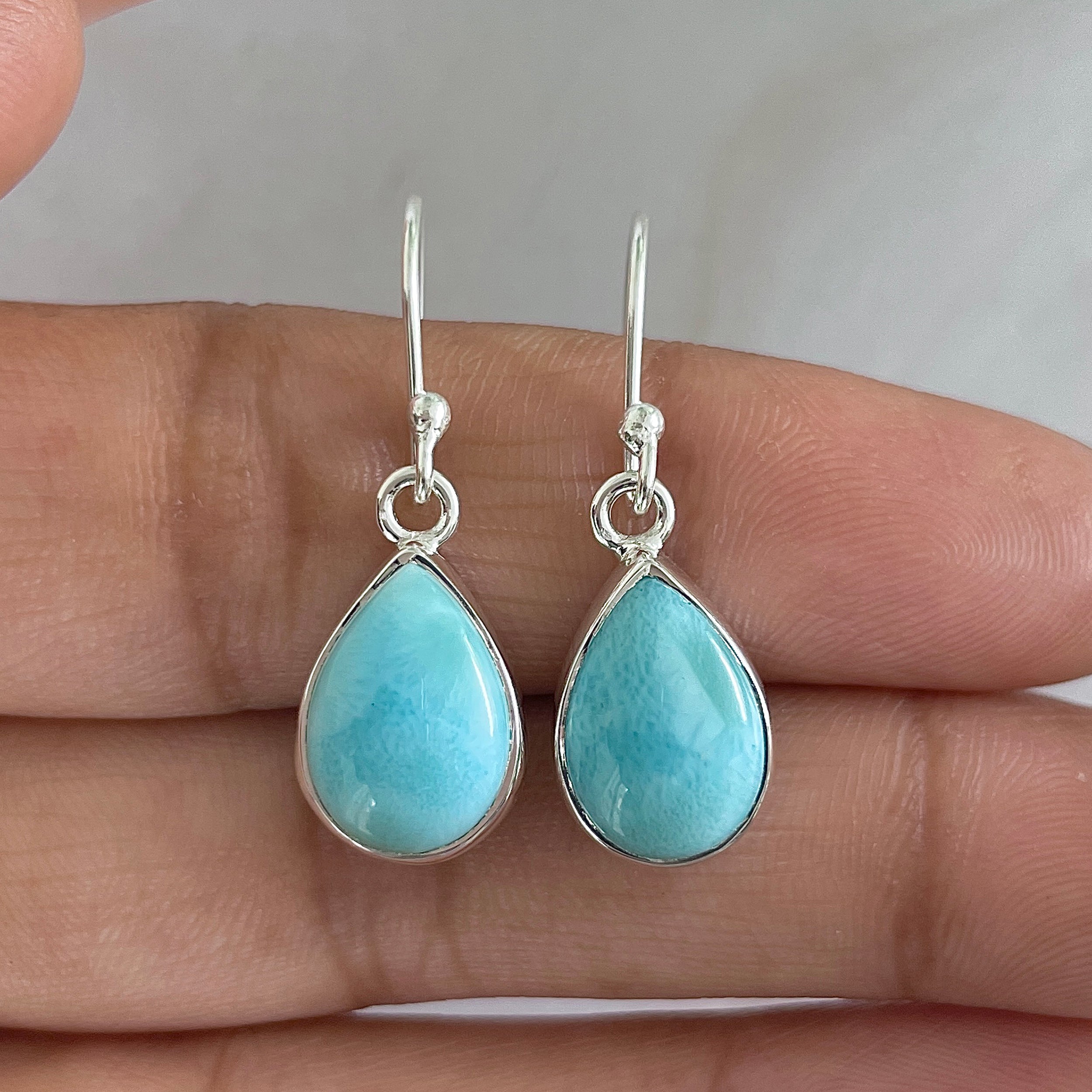 Larimar Earring-(LAR-E-1279.)