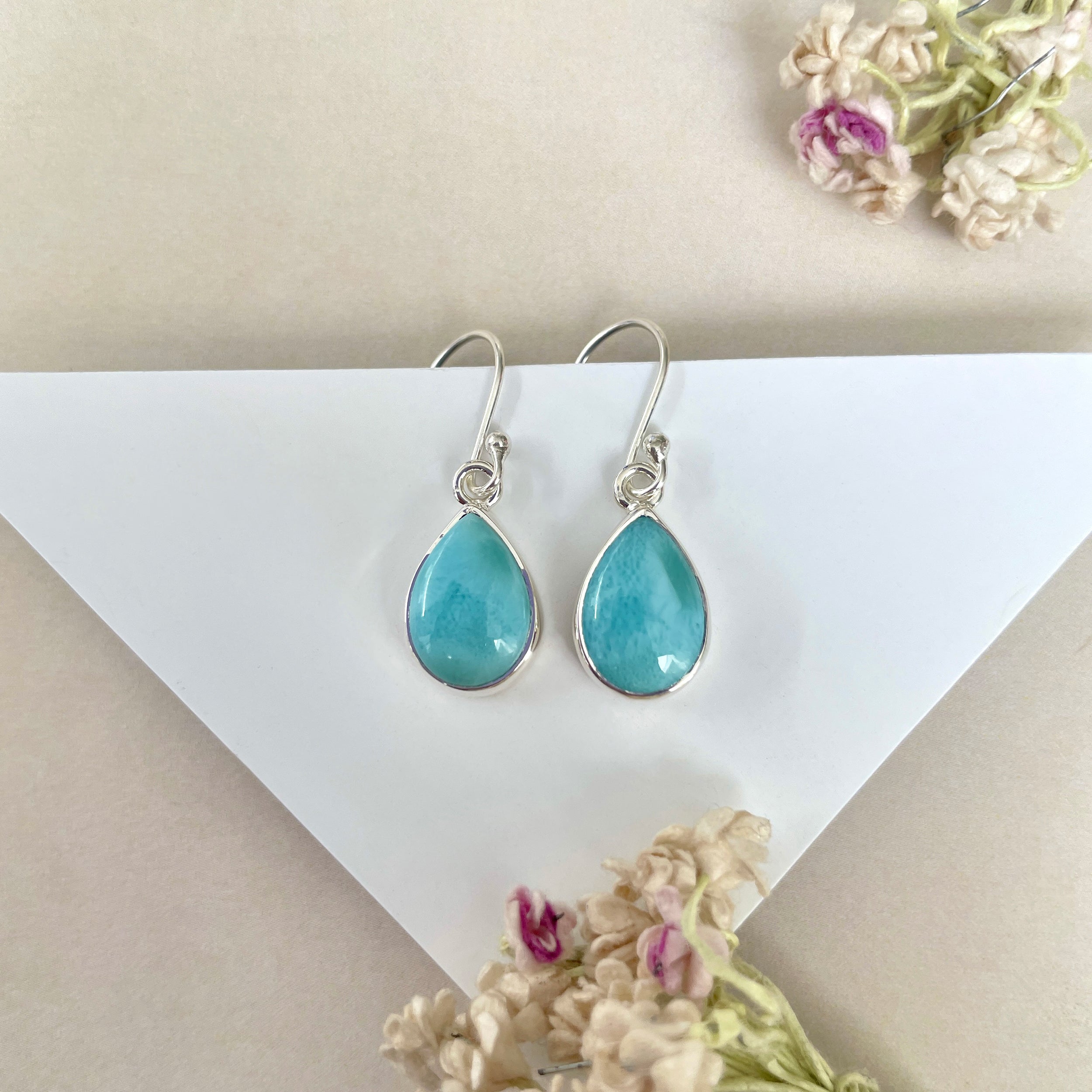 Larimar Earring-(LAR-E-1279.)