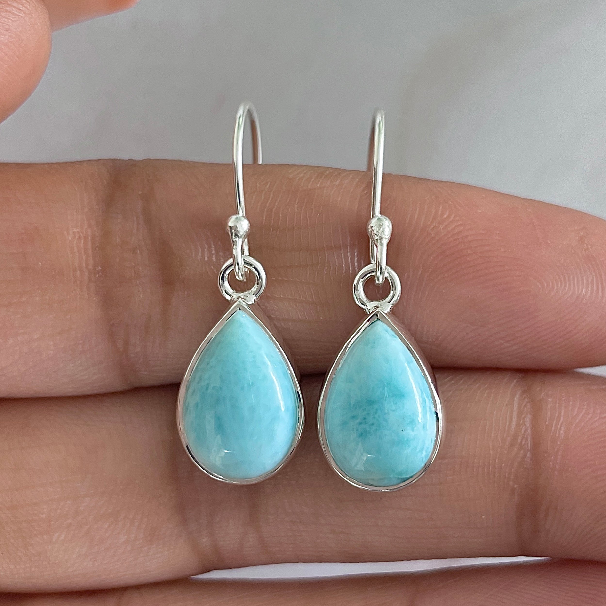 Larimar Earring-(LAR-E-1280.)