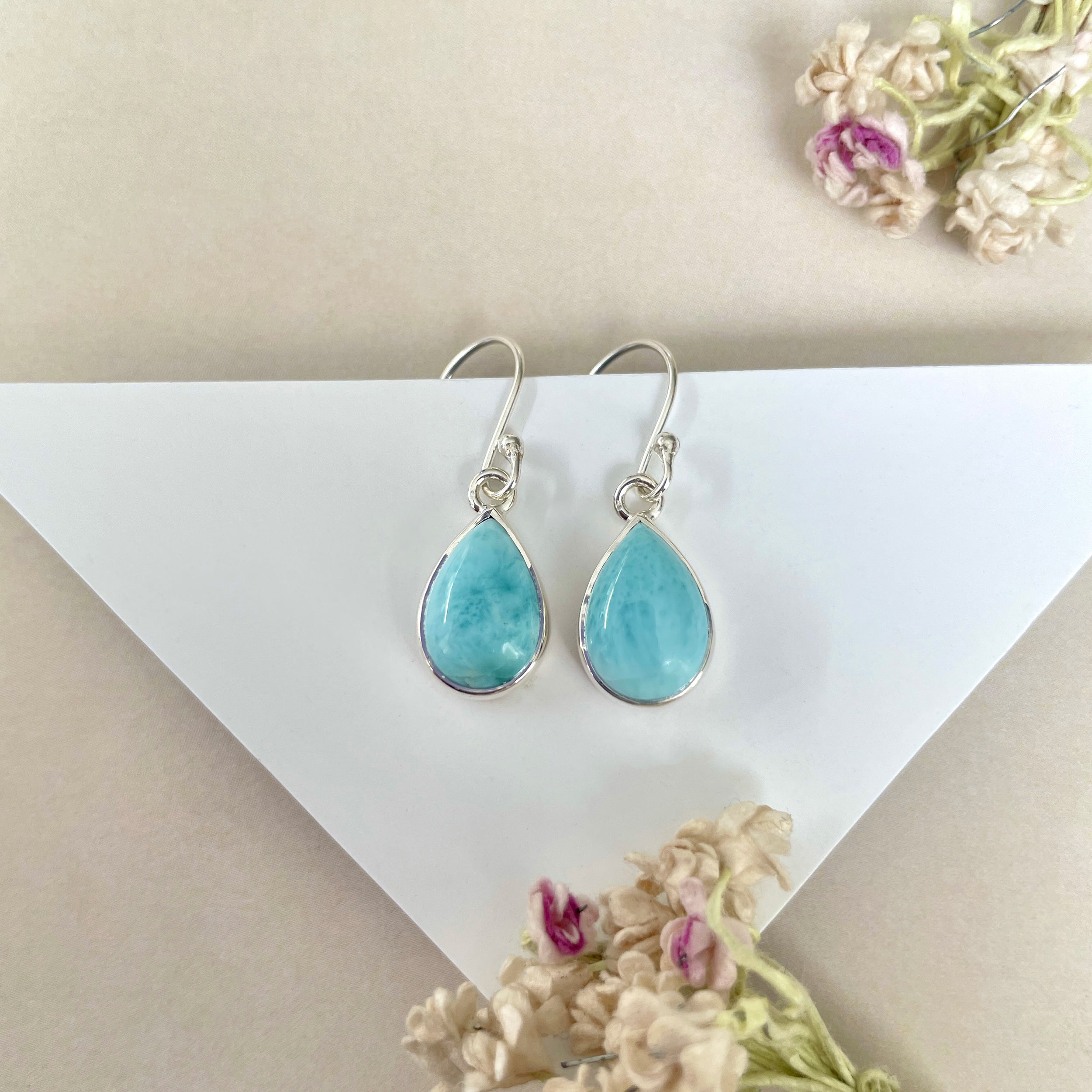 Larimar Earring-(LAR-E-1280.)