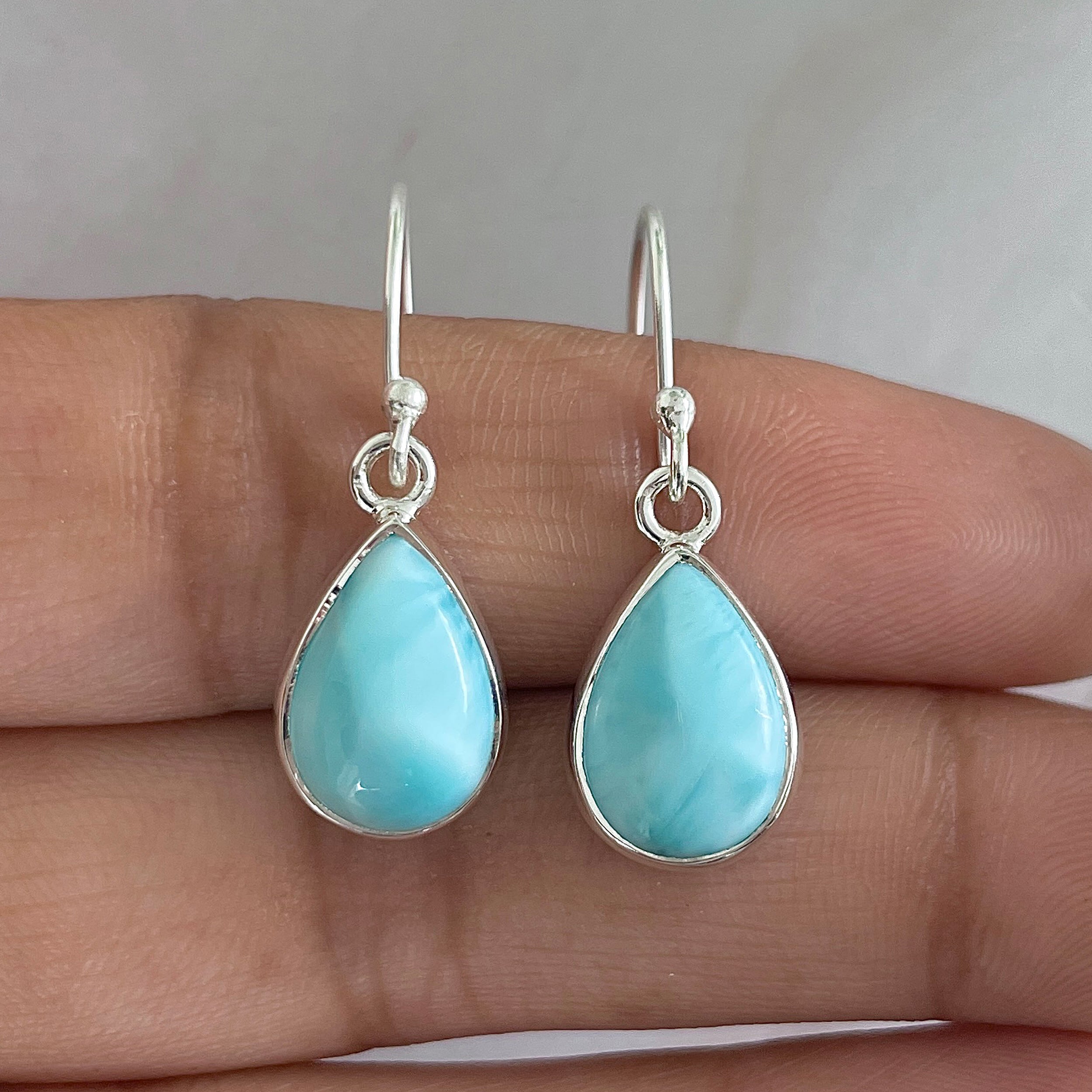 Larimar Earring-(LAR-E-1281.)