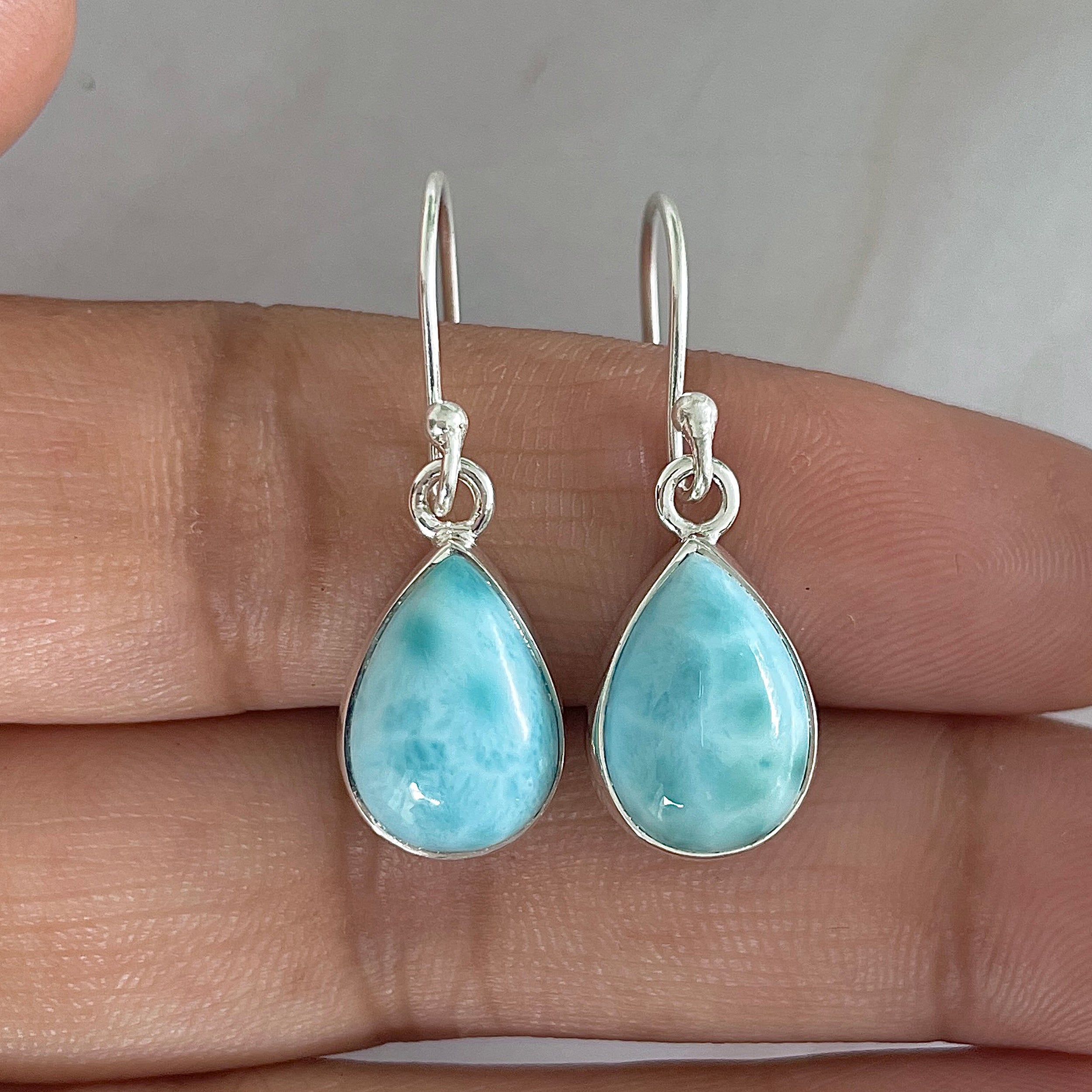 Larimar Earring-(LAR-E-1282.)