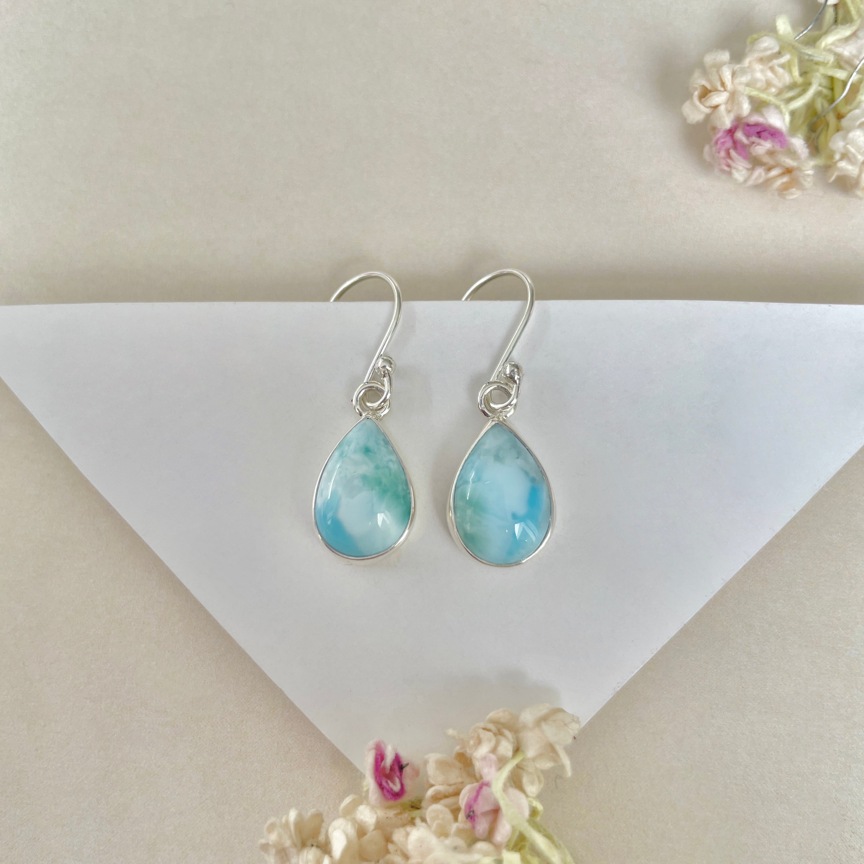 Larimar Earring-(LAR-E-1283.)