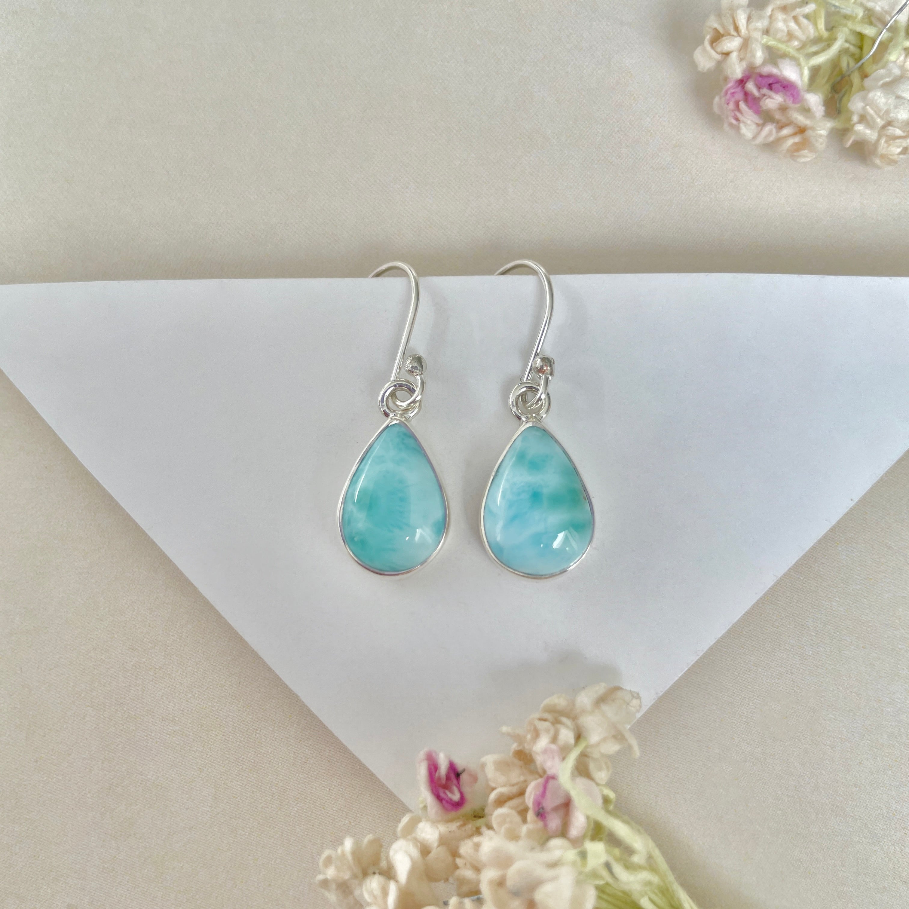 Larimar Earring-(LAR-E-1285.)