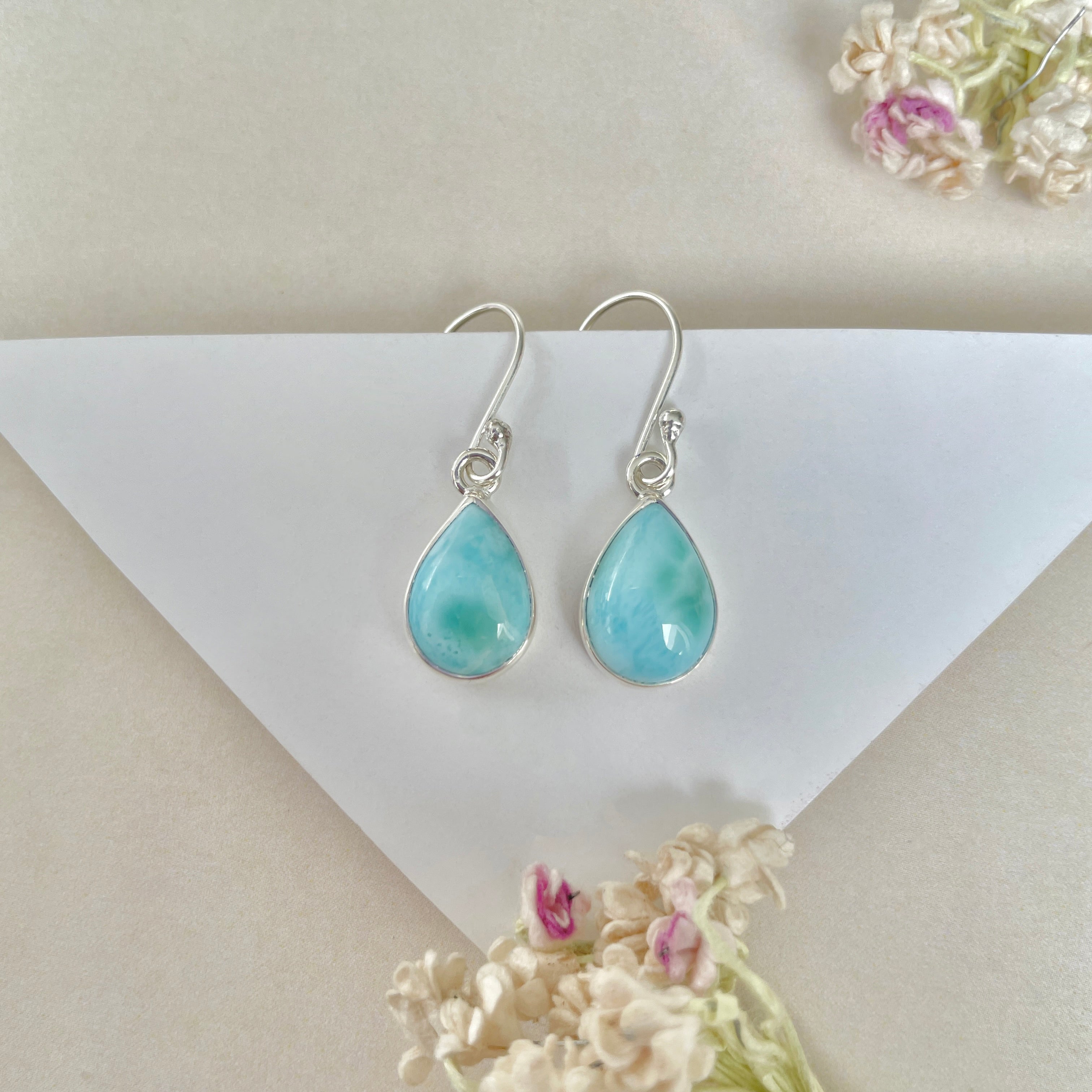 Larimar Earring-(LAR-E-1286.)
