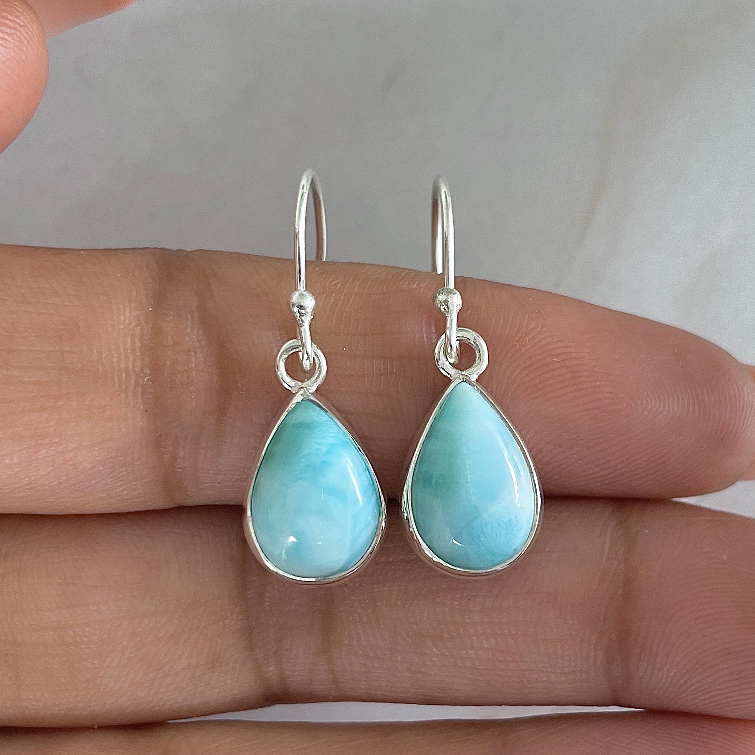 Larimar Earring-(LAR-E-1287.)