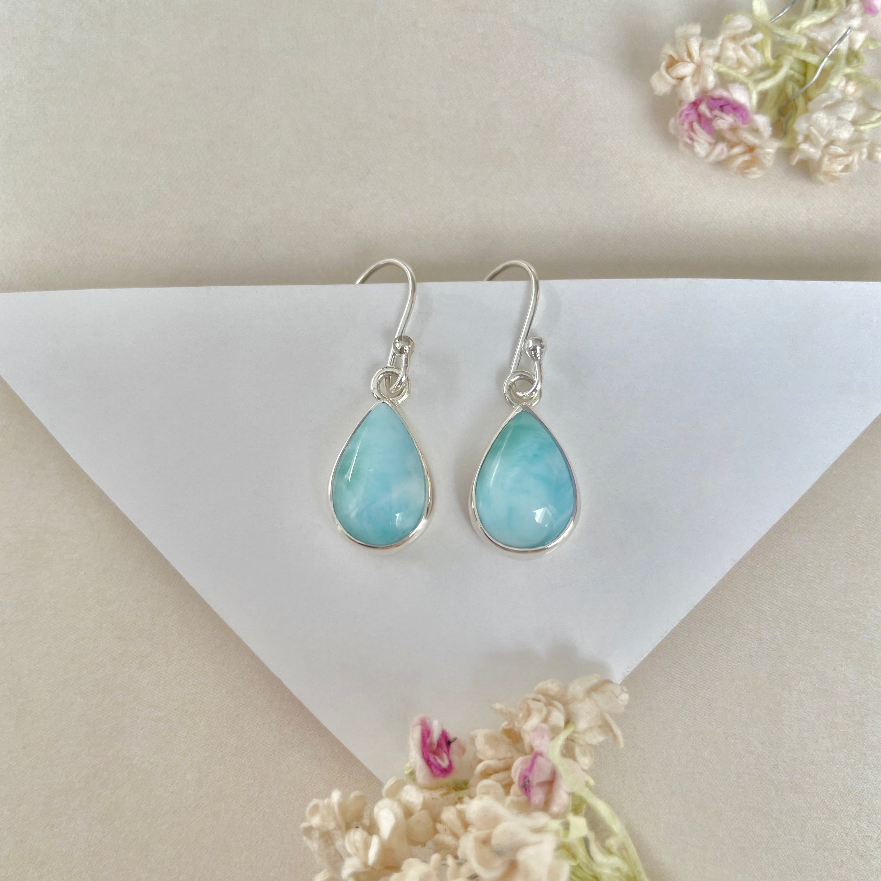 Larimar Earring-(LAR-E-1287.)