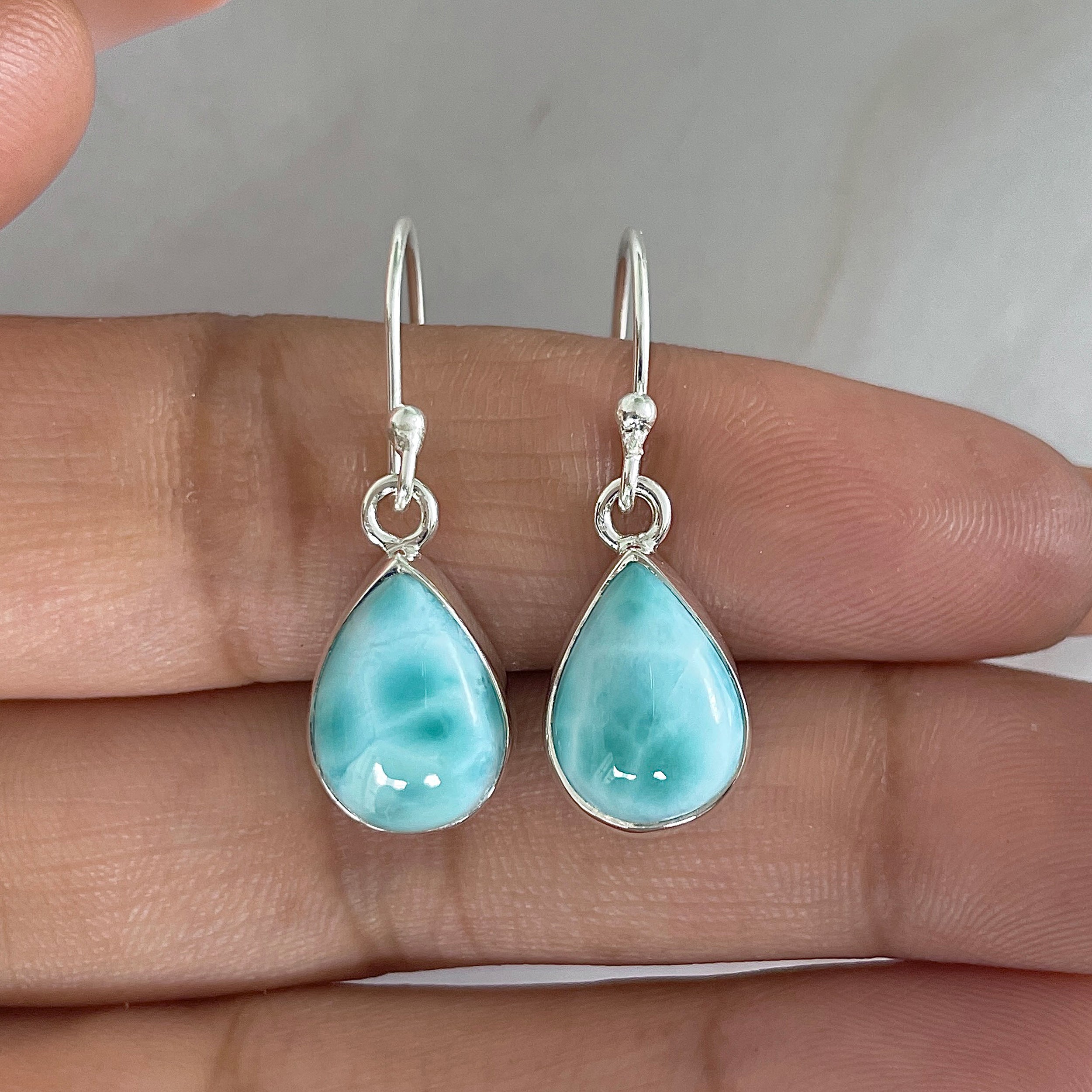 Larimar Earring-(LAR-E-1288.)