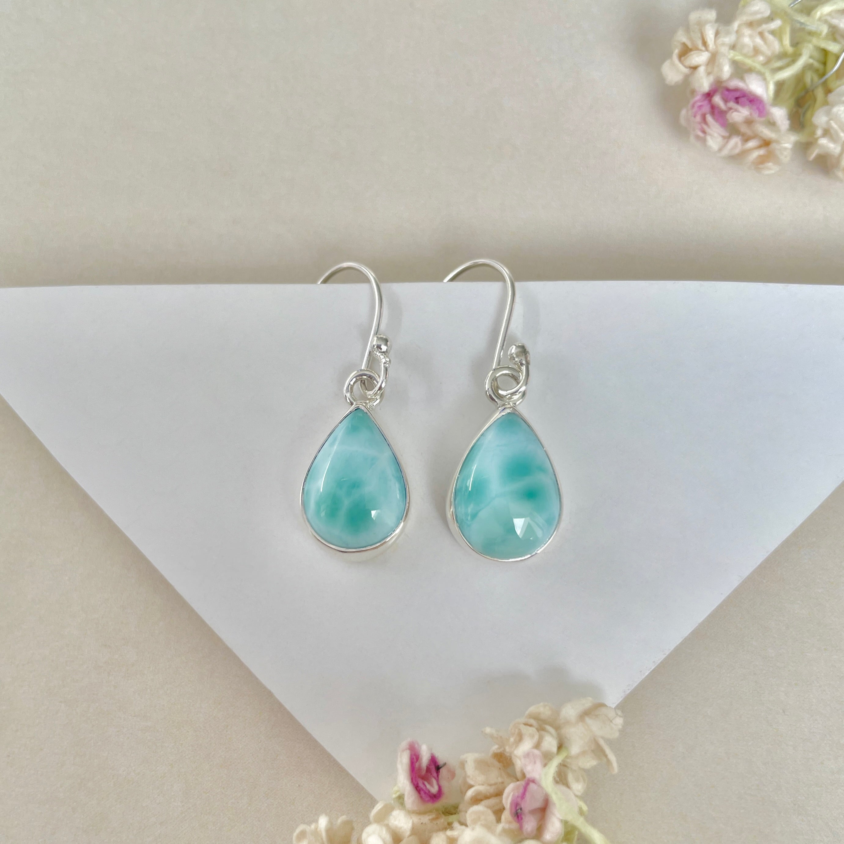Larimar Earring-(LAR-E-1288.)