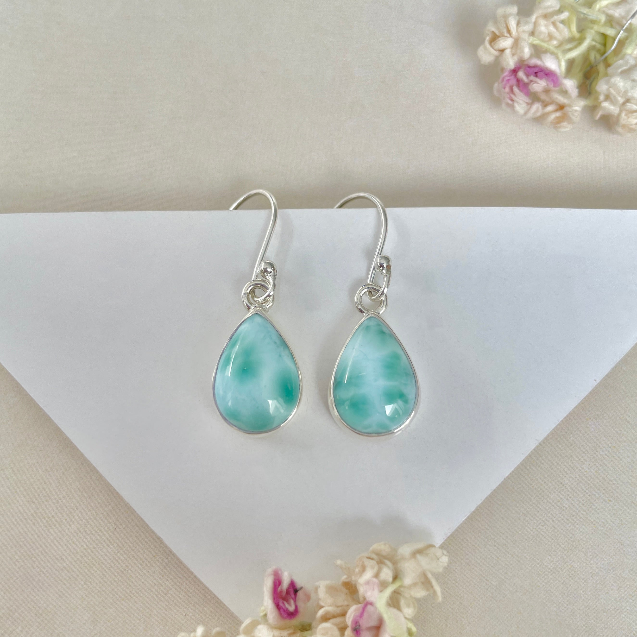 Larimar Earring-(LAR-E-1290.)