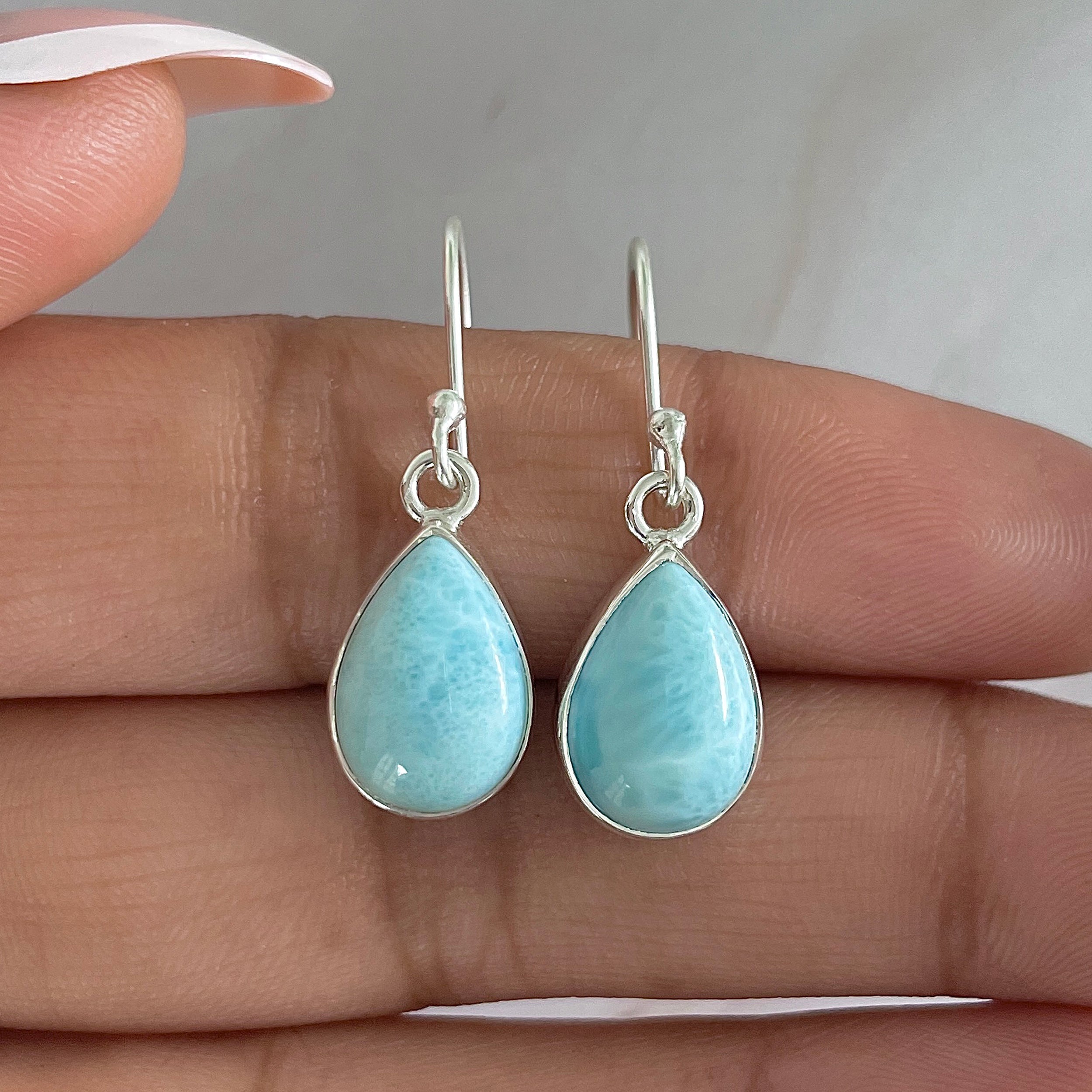 Larimar Earring-(LAR-E-1291.)
