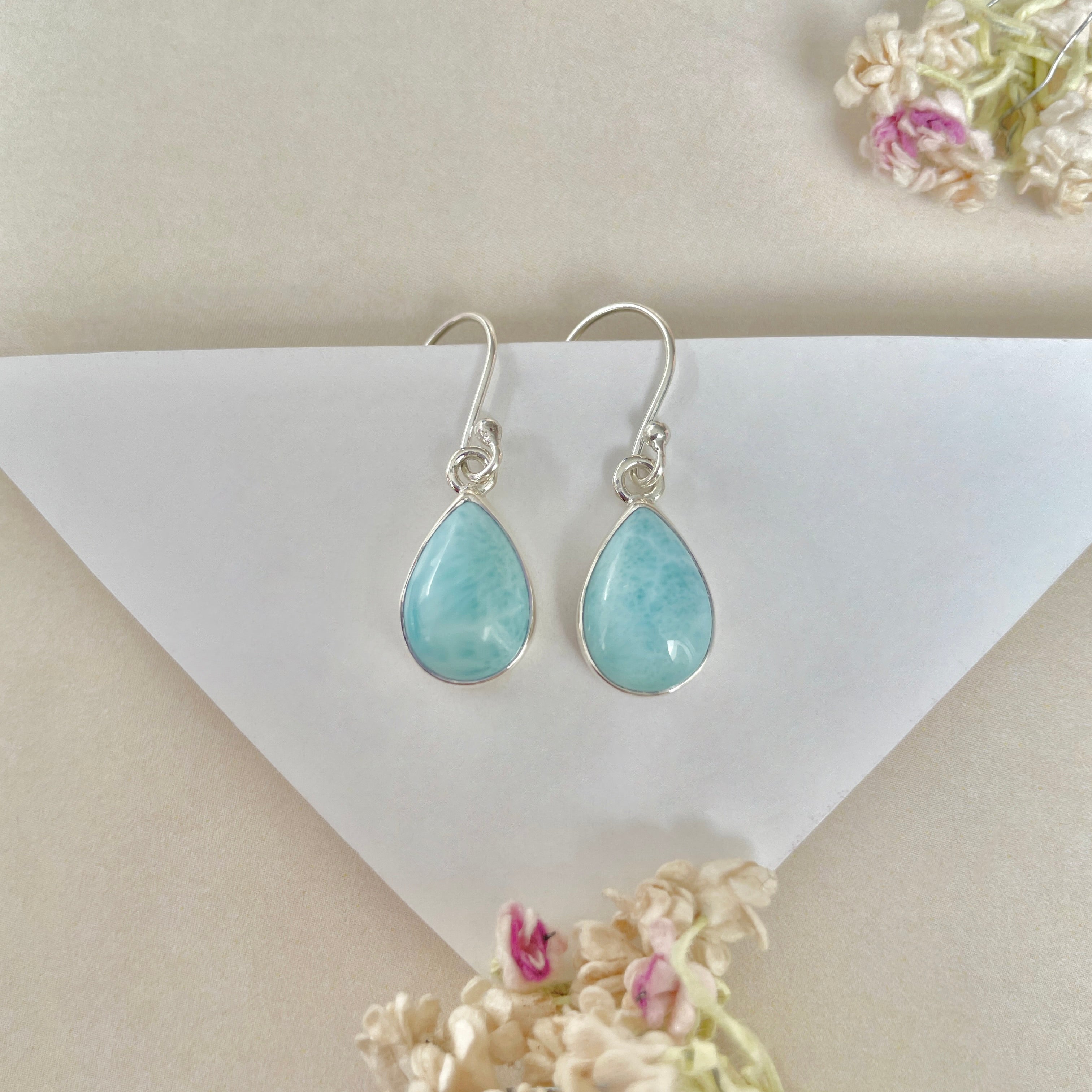 Larimar Earring-(LAR-E-1291.)