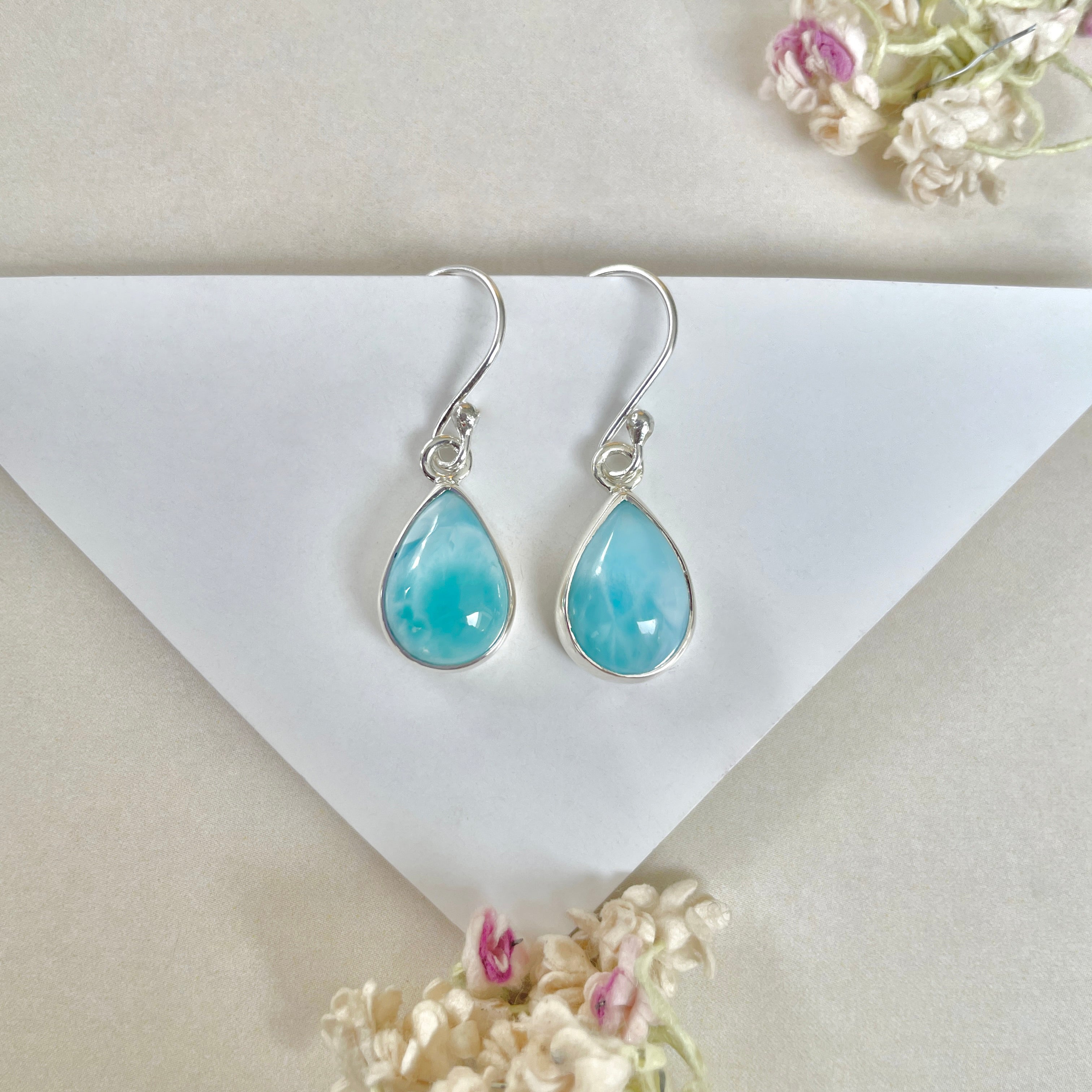 Larimar Earring-(LAR-E-1292.)