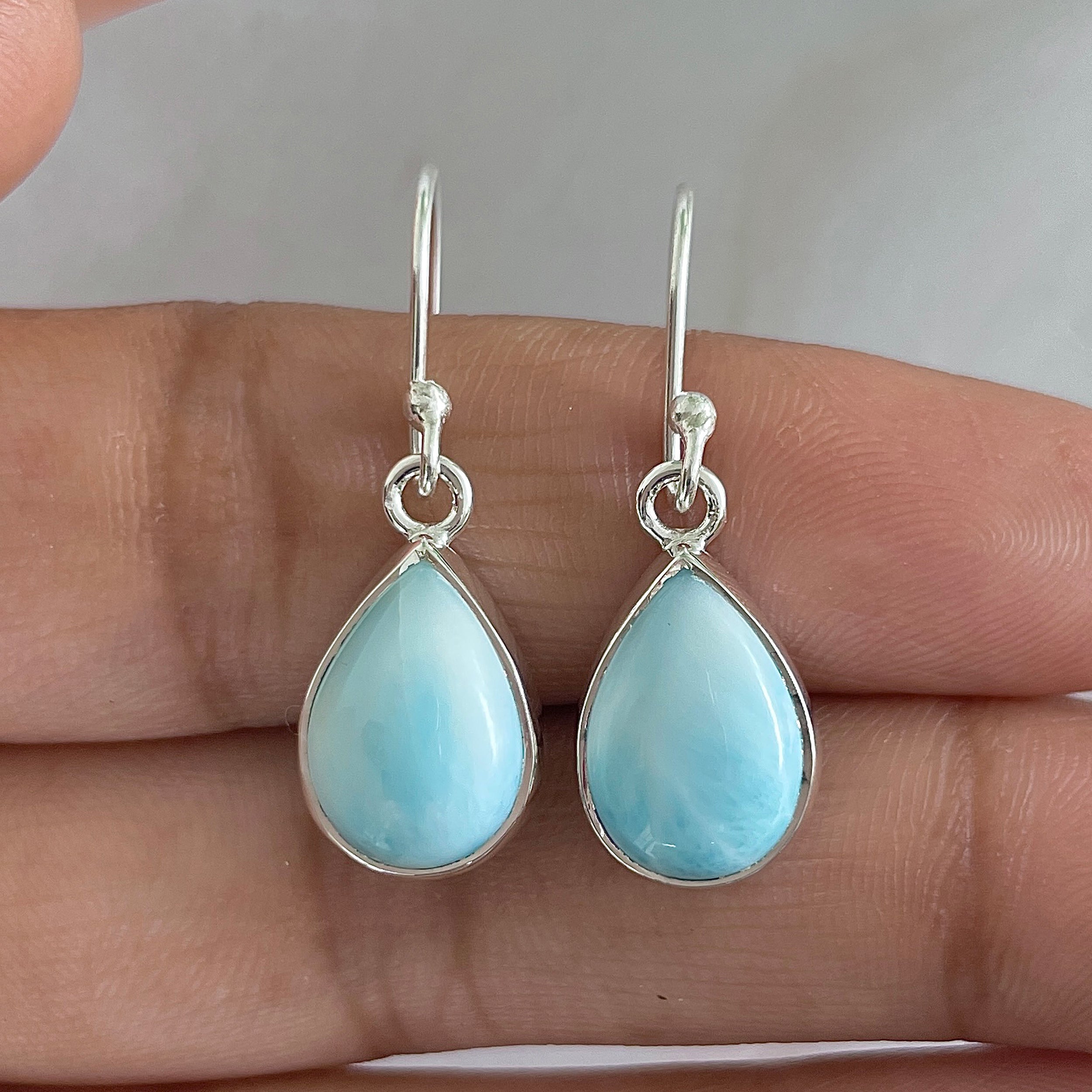 Larimar Earring-(LAR-E-1293.)