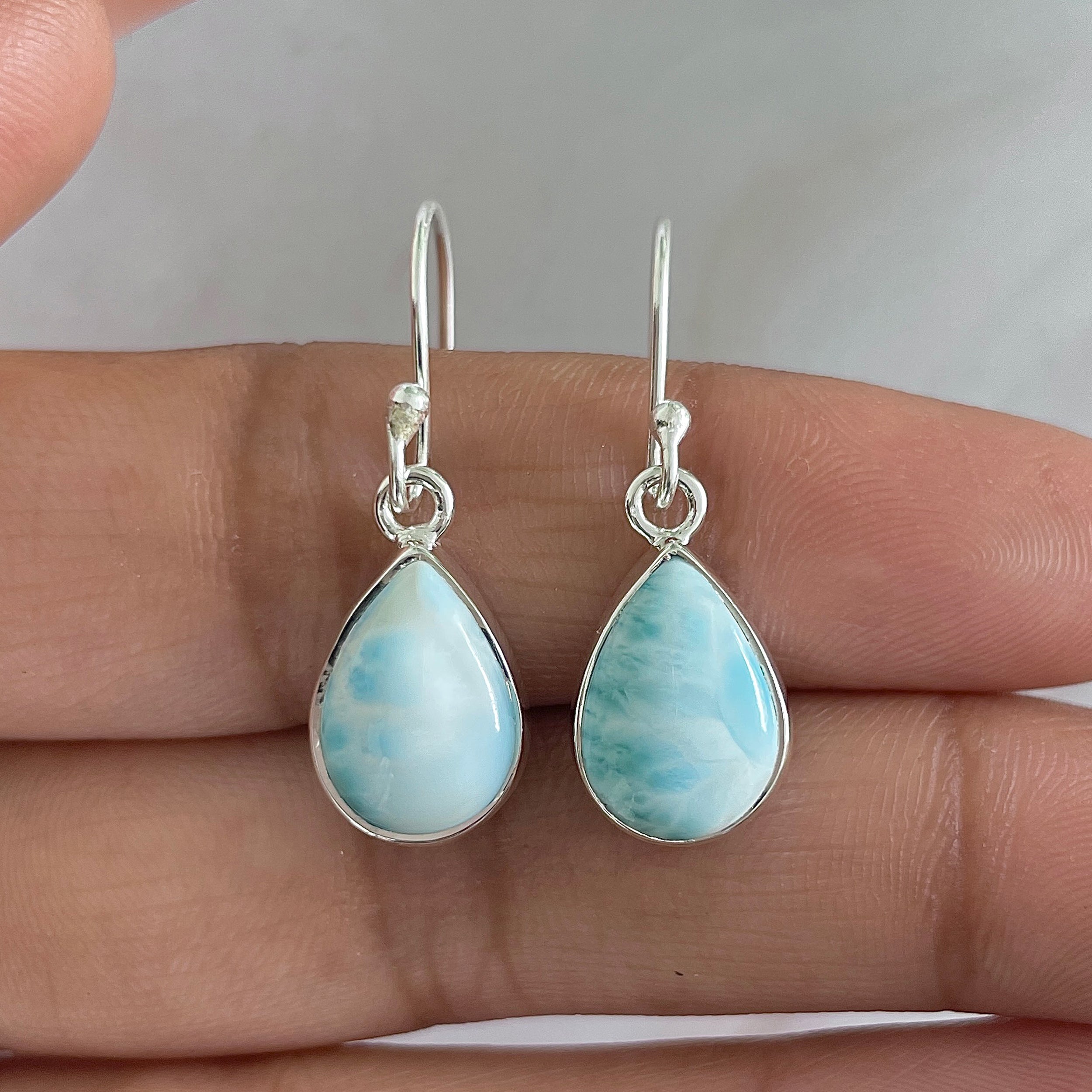 Larimar Earring-(LAR-E-1294.)