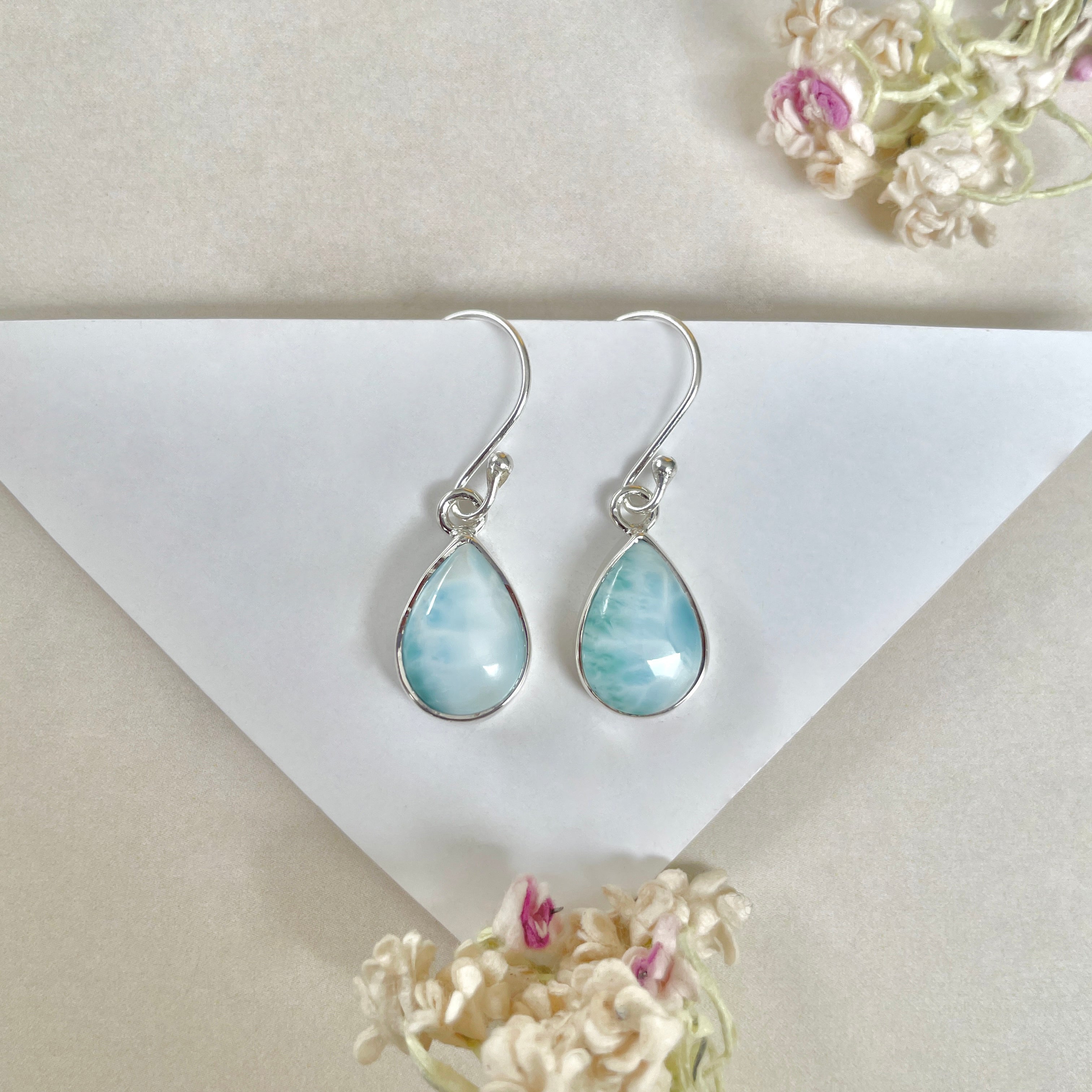 Larimar Earring-(LAR-E-1294.)