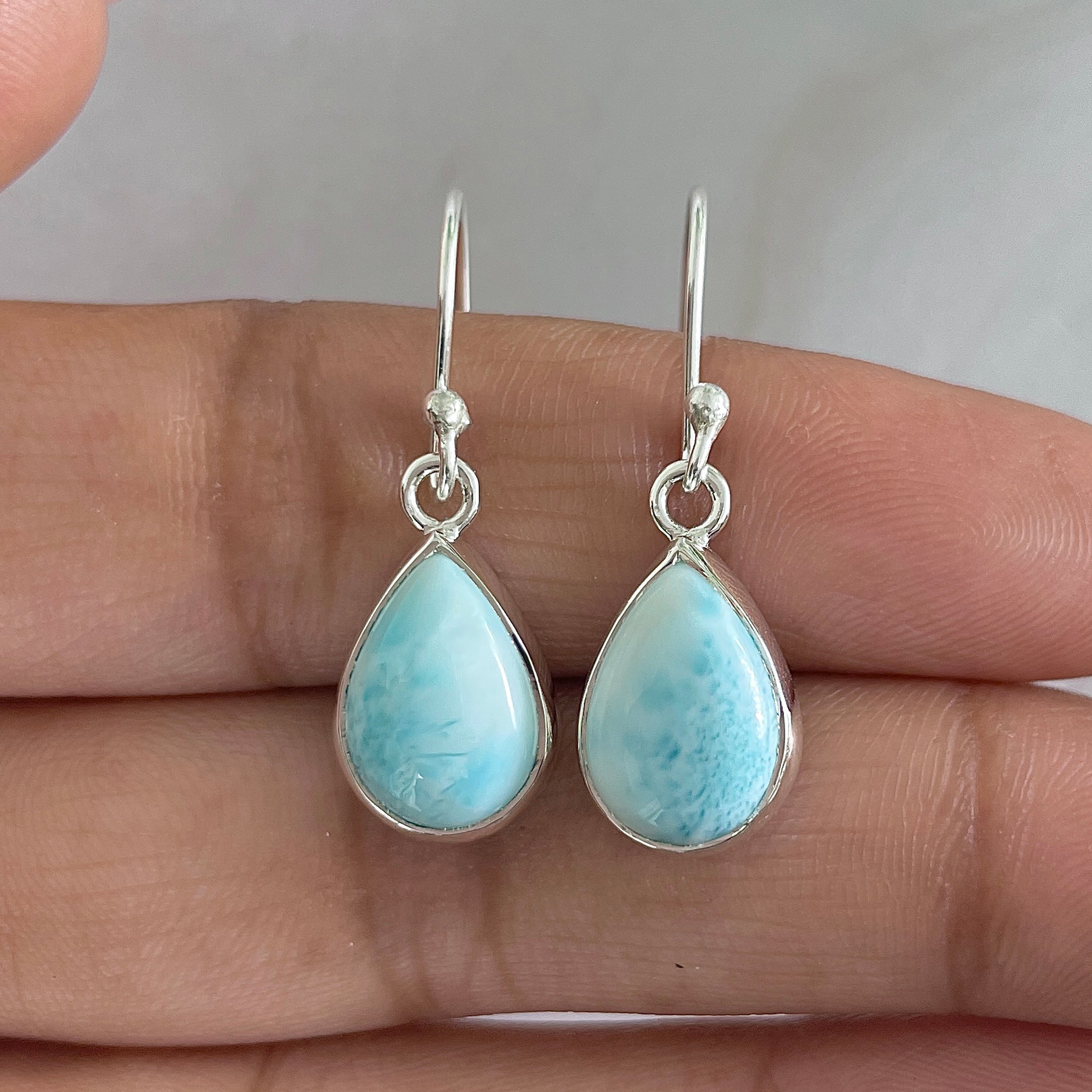 Larimar Earring-(LAR-E-1295.)