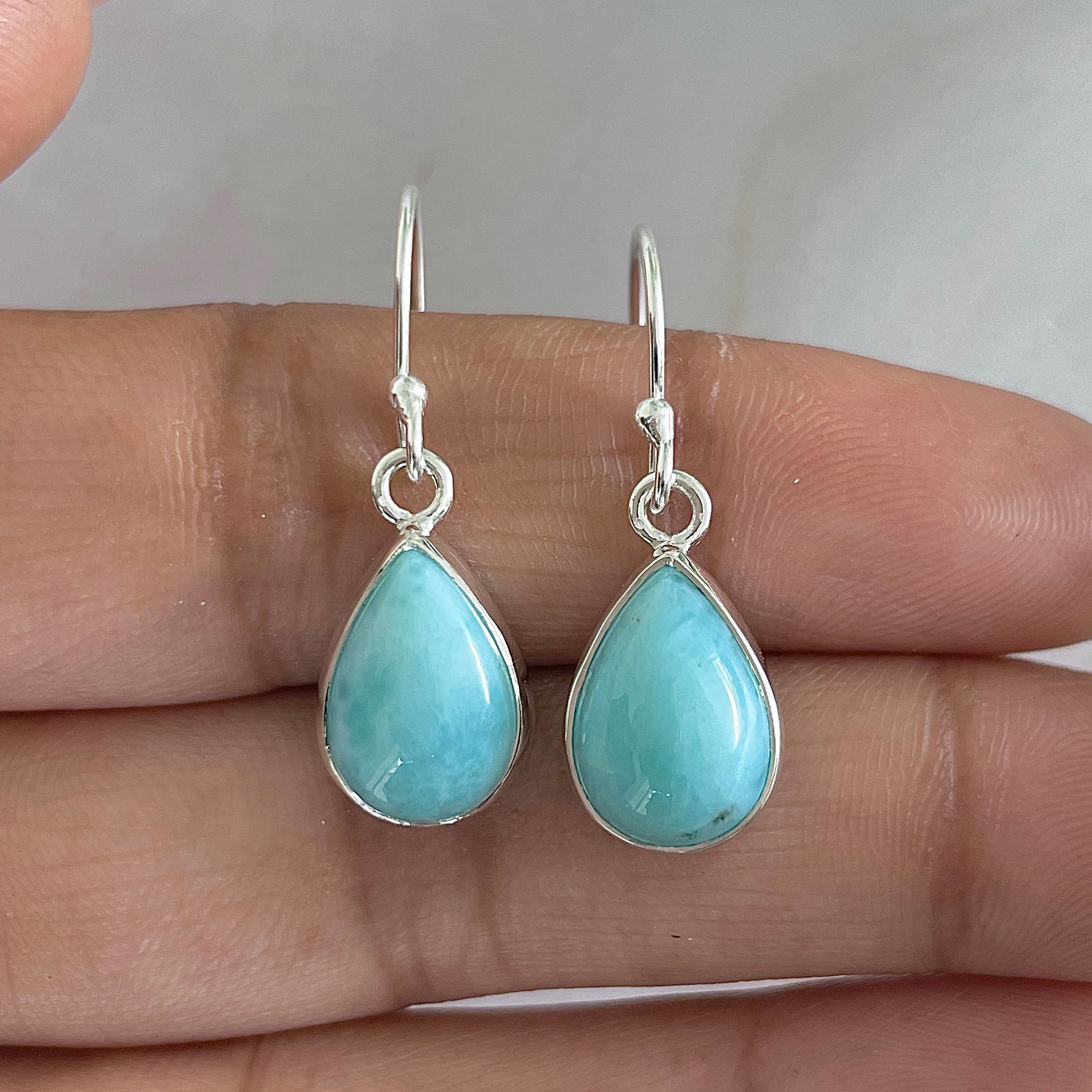 Larimar Earring-(LAR-E-1296.)