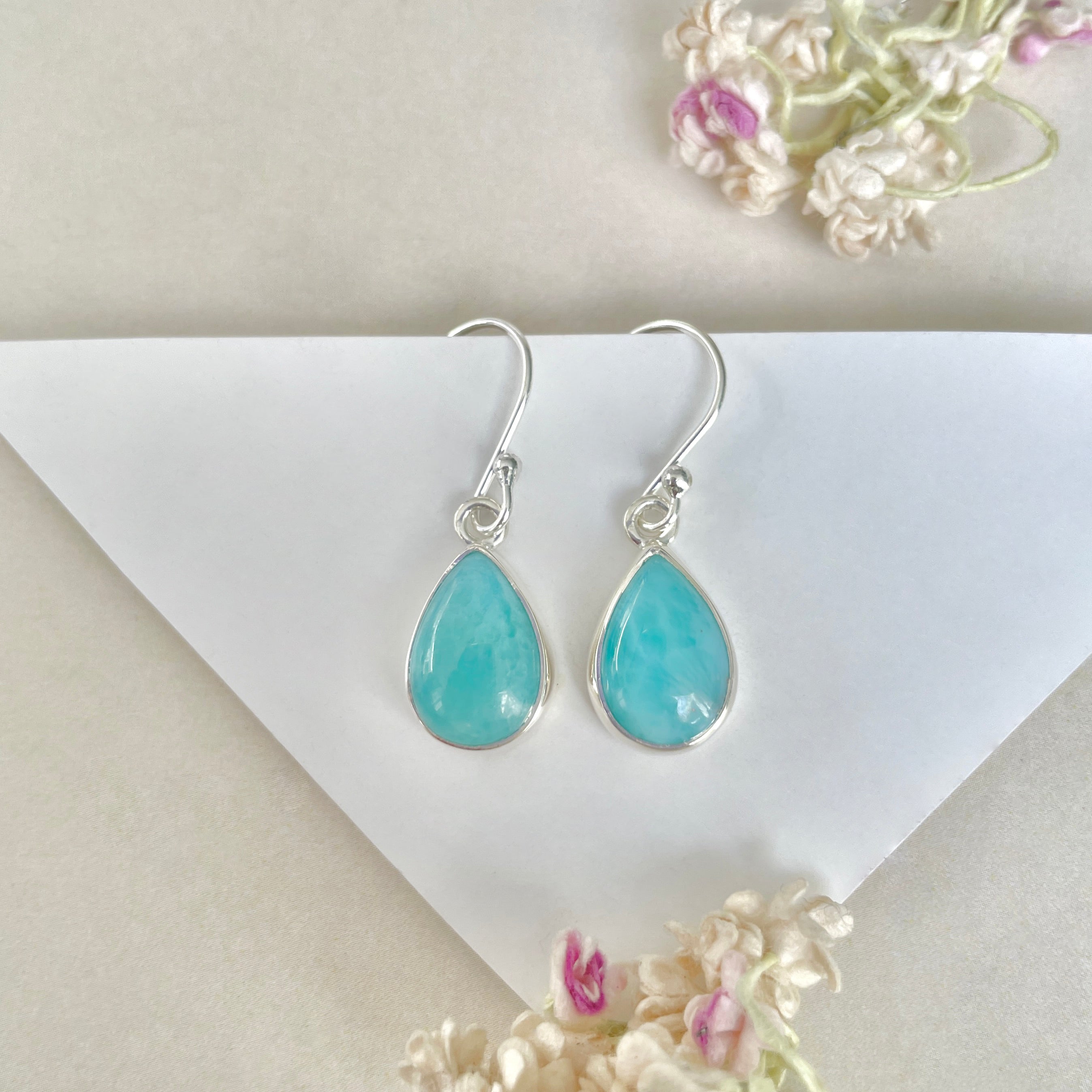 Larimar Earring-(LAR-E-1297.)