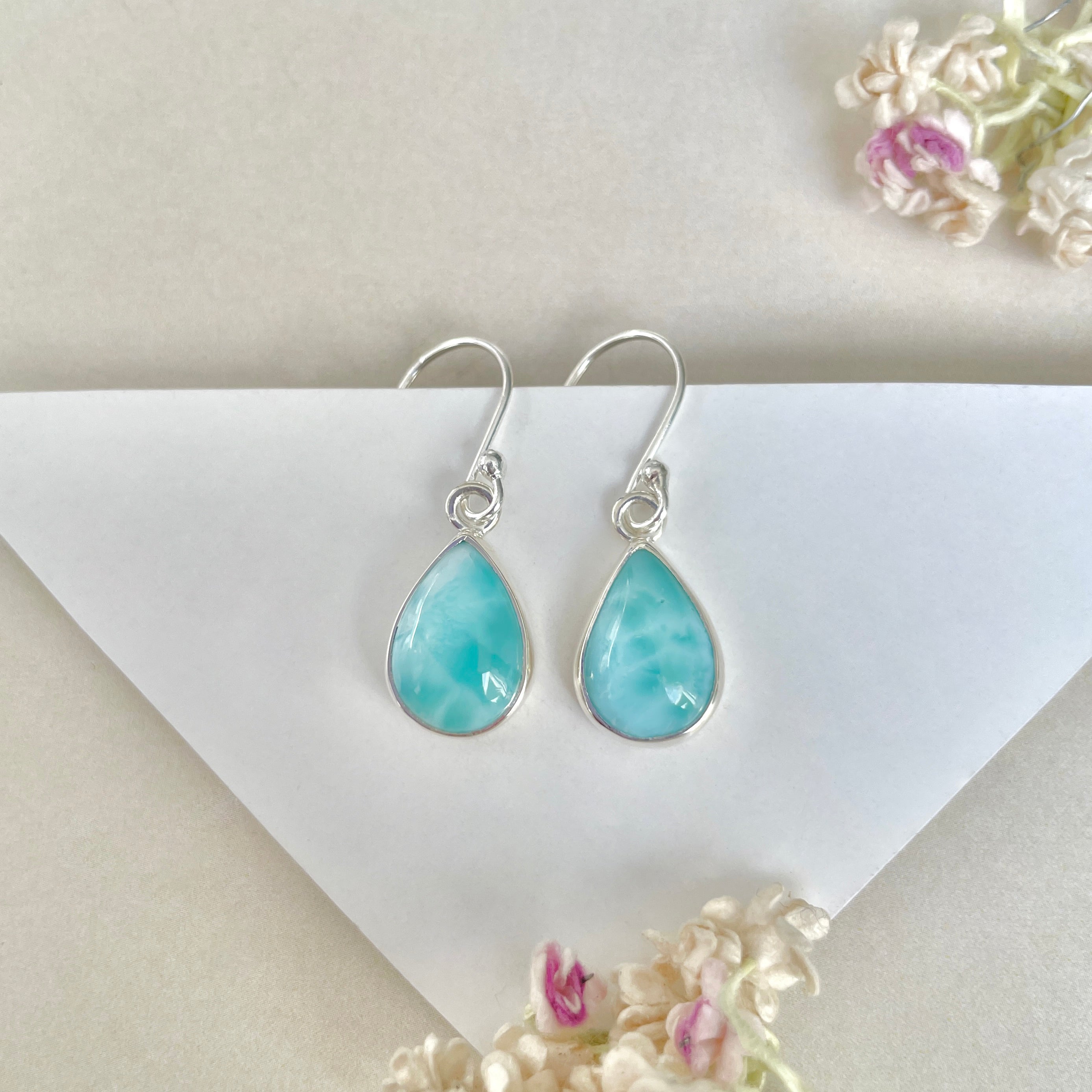 Larimar Earring-(LAR-E-1300.)