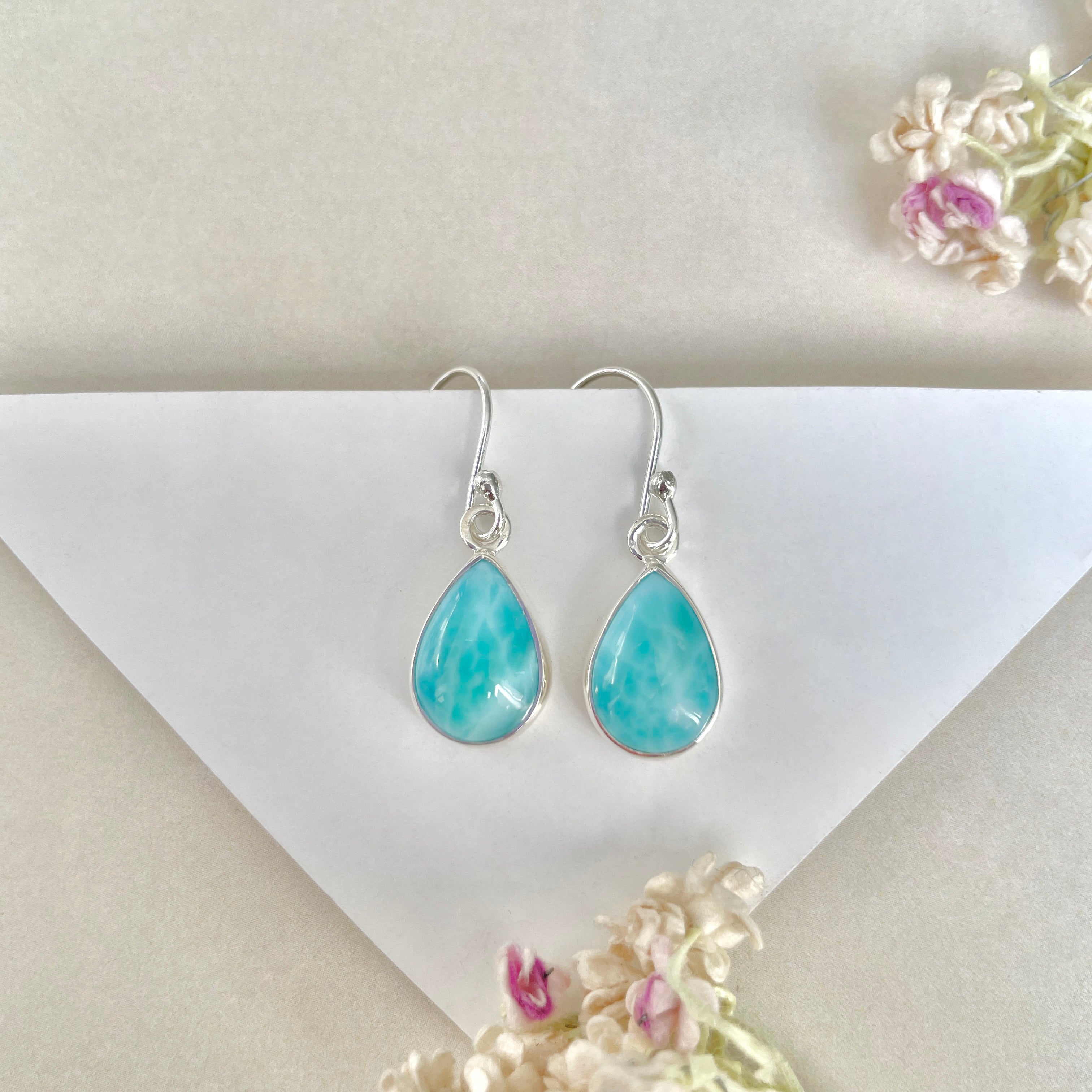 Larimar Earring-(LAR-E-1301.)