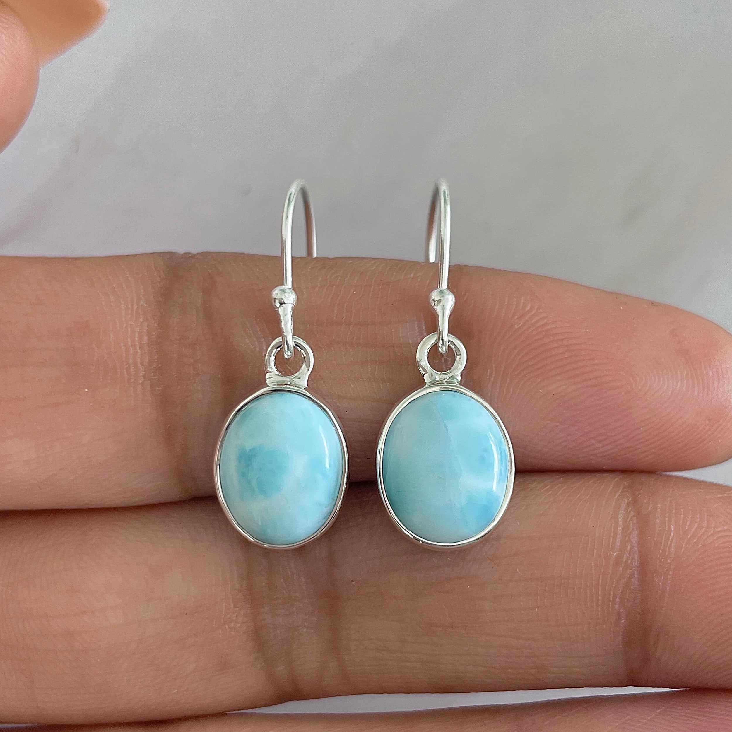 Larimar Earring-(LAR-E-1304.)