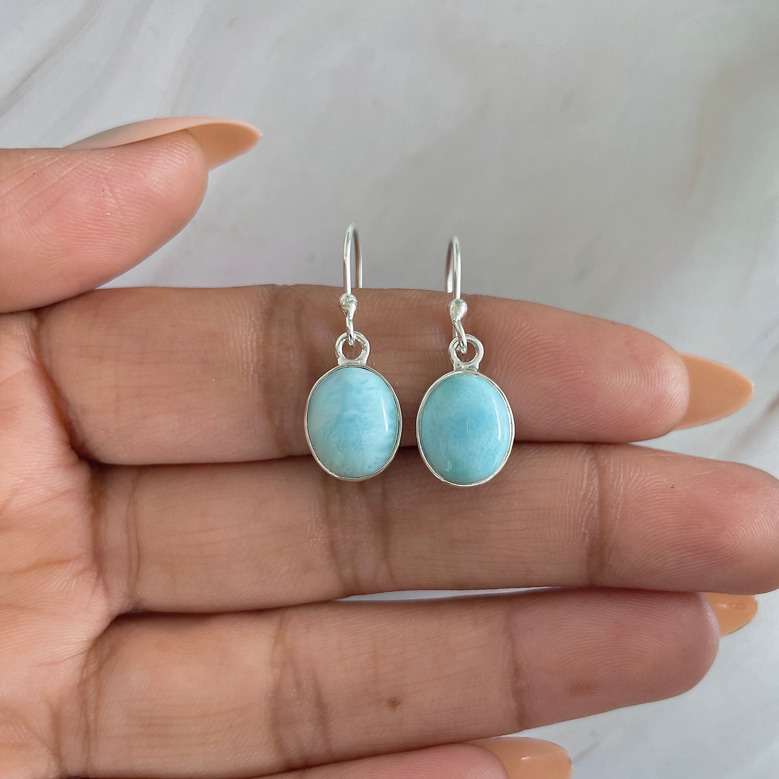 Larimar Earring-(LAR-E-1305.)