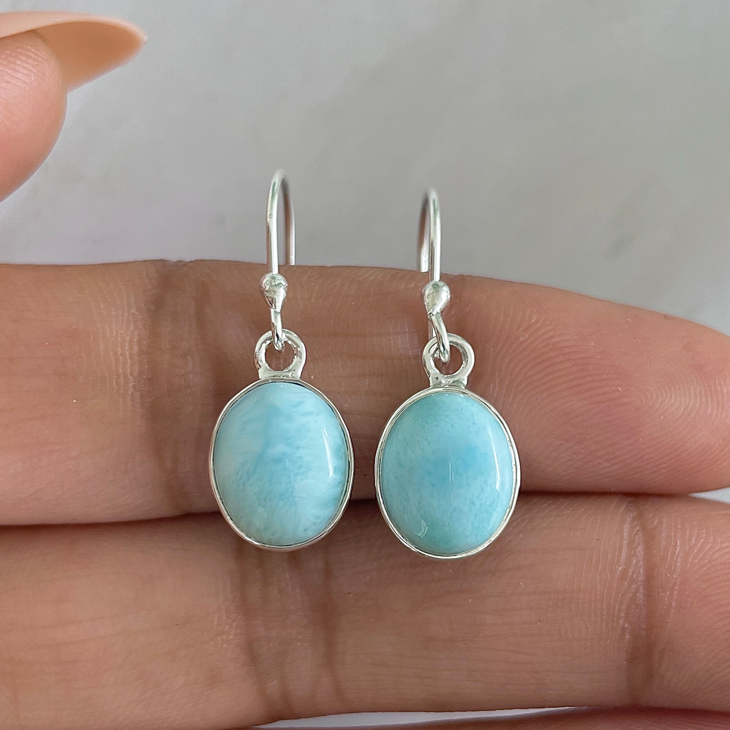 Larimar Earring-(LAR-E-1305.)