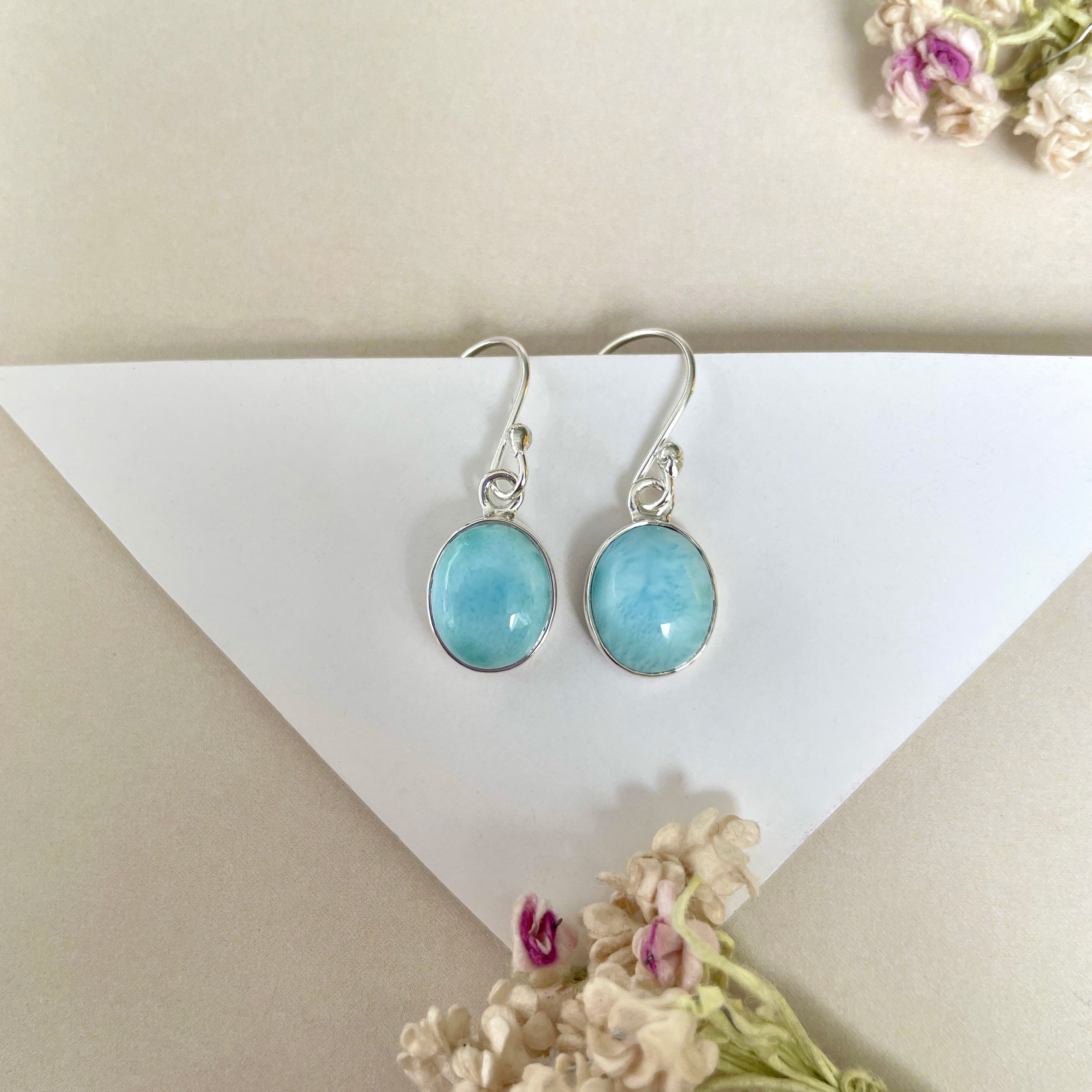 Larimar Earring-(LAR-E-1305.)