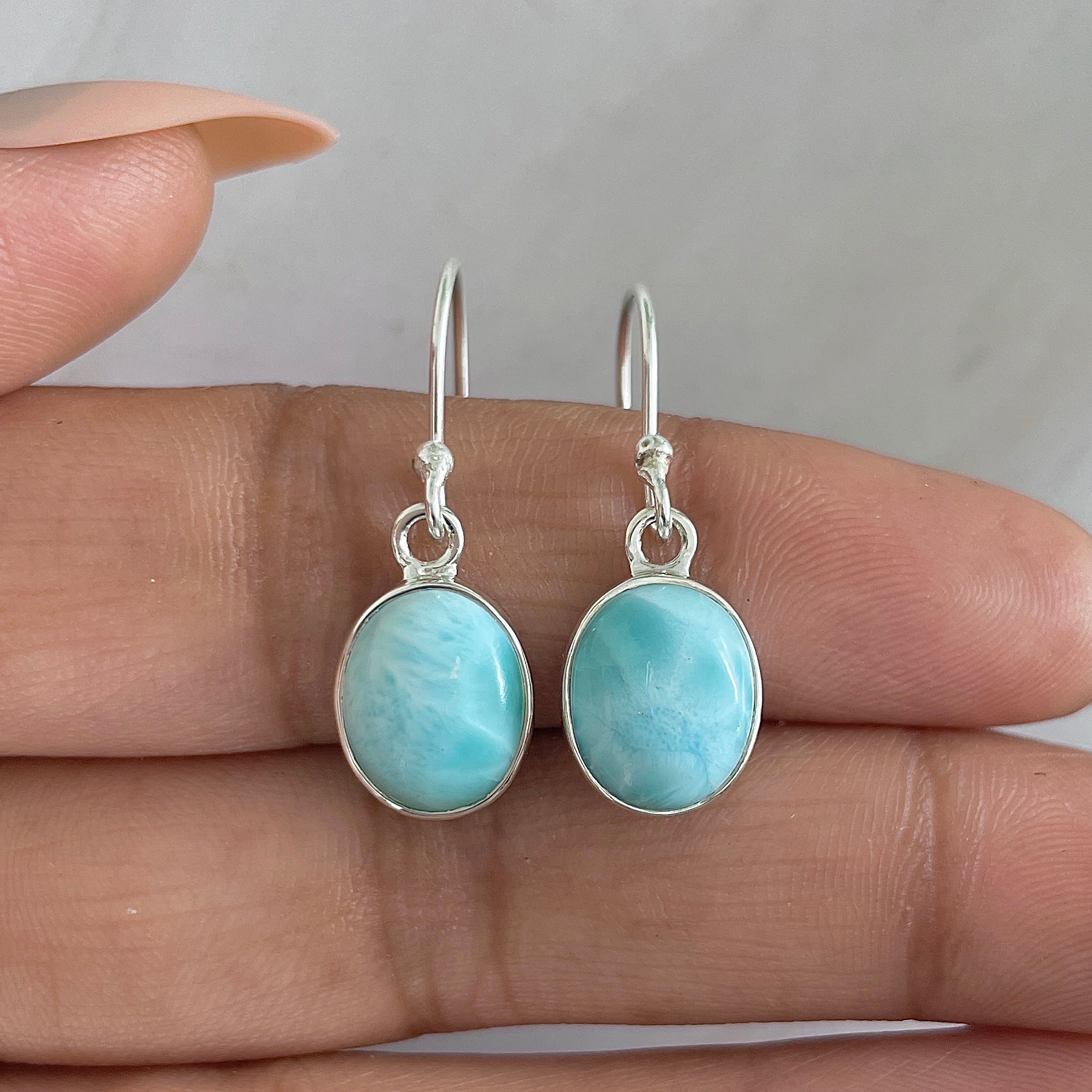 Larimar Earring-(LAR-E-1306.)