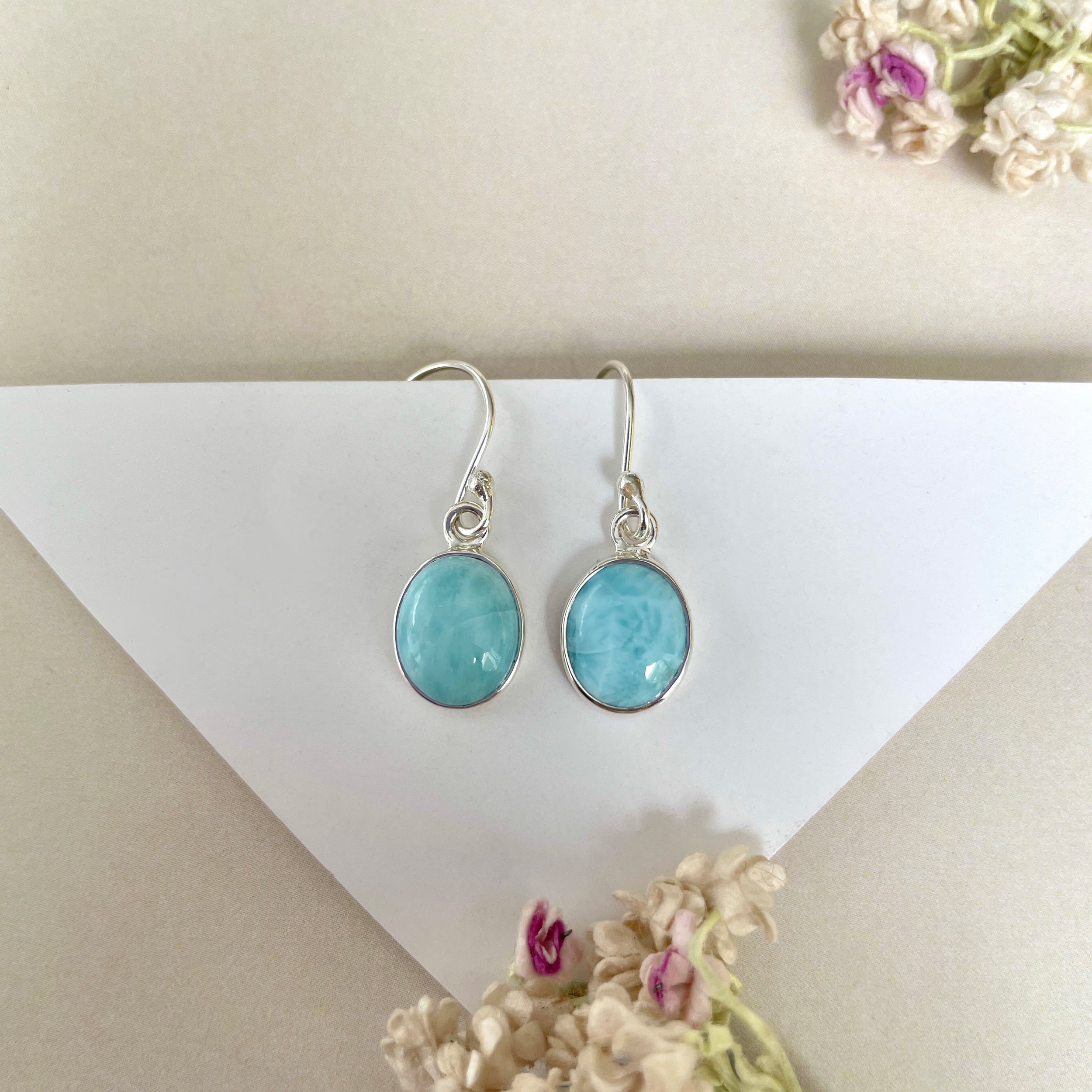 Larimar Earring-(LAR-E-1307.)