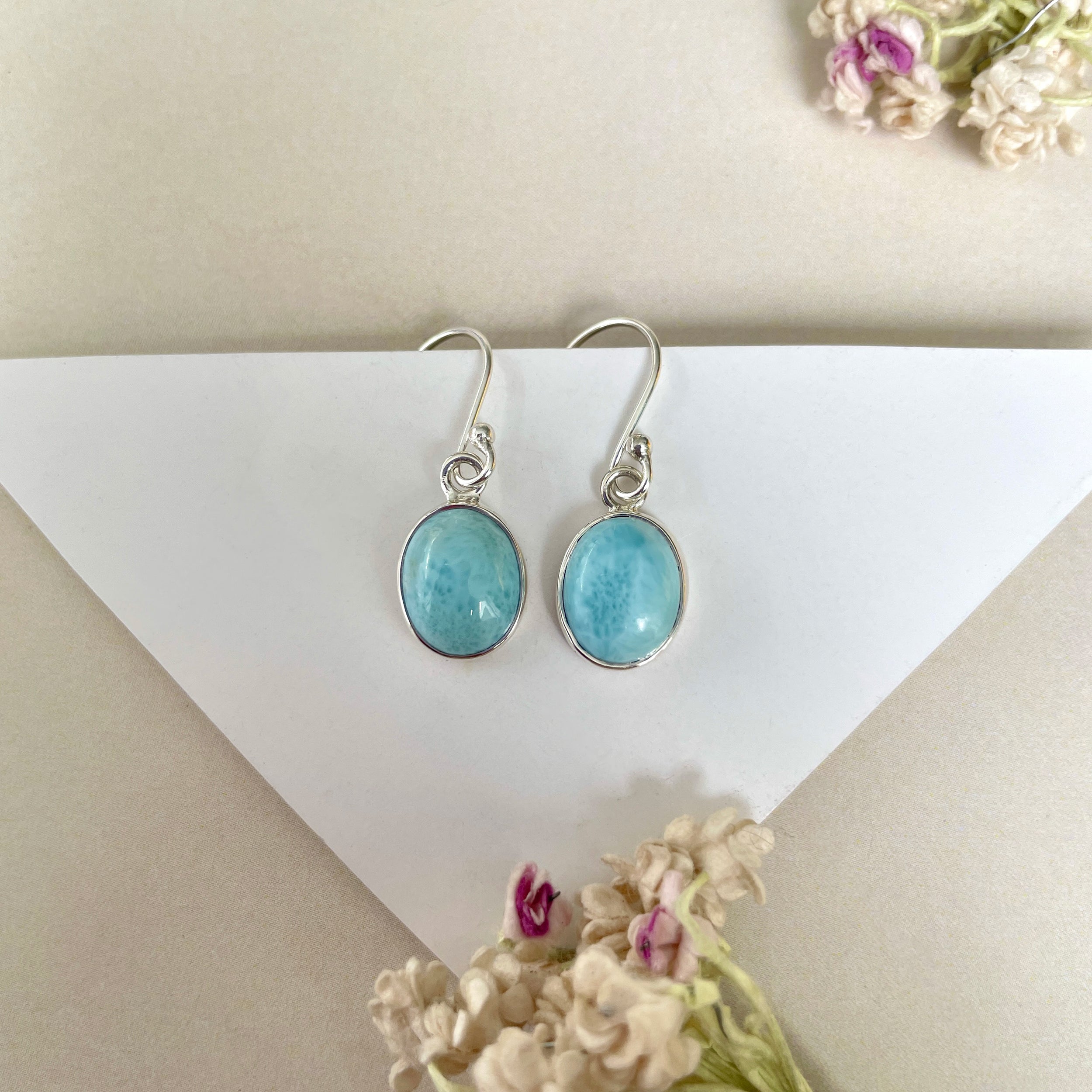 Larimar Earring-(LAR-E-1308.)