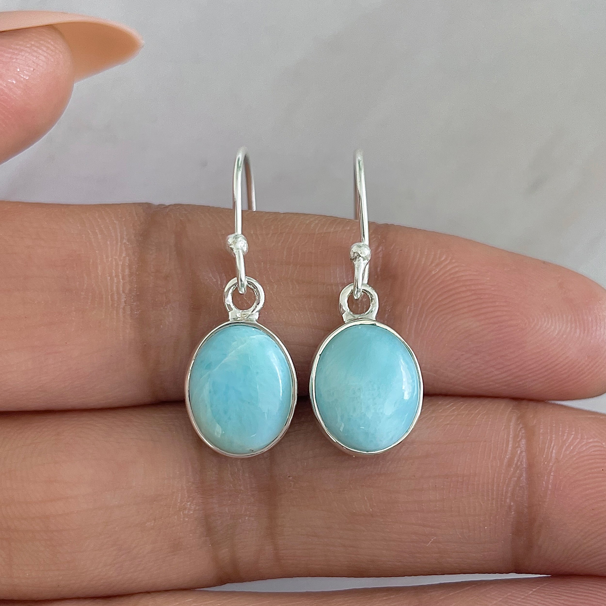 Larimar Earring-(LAR-E-1309.)