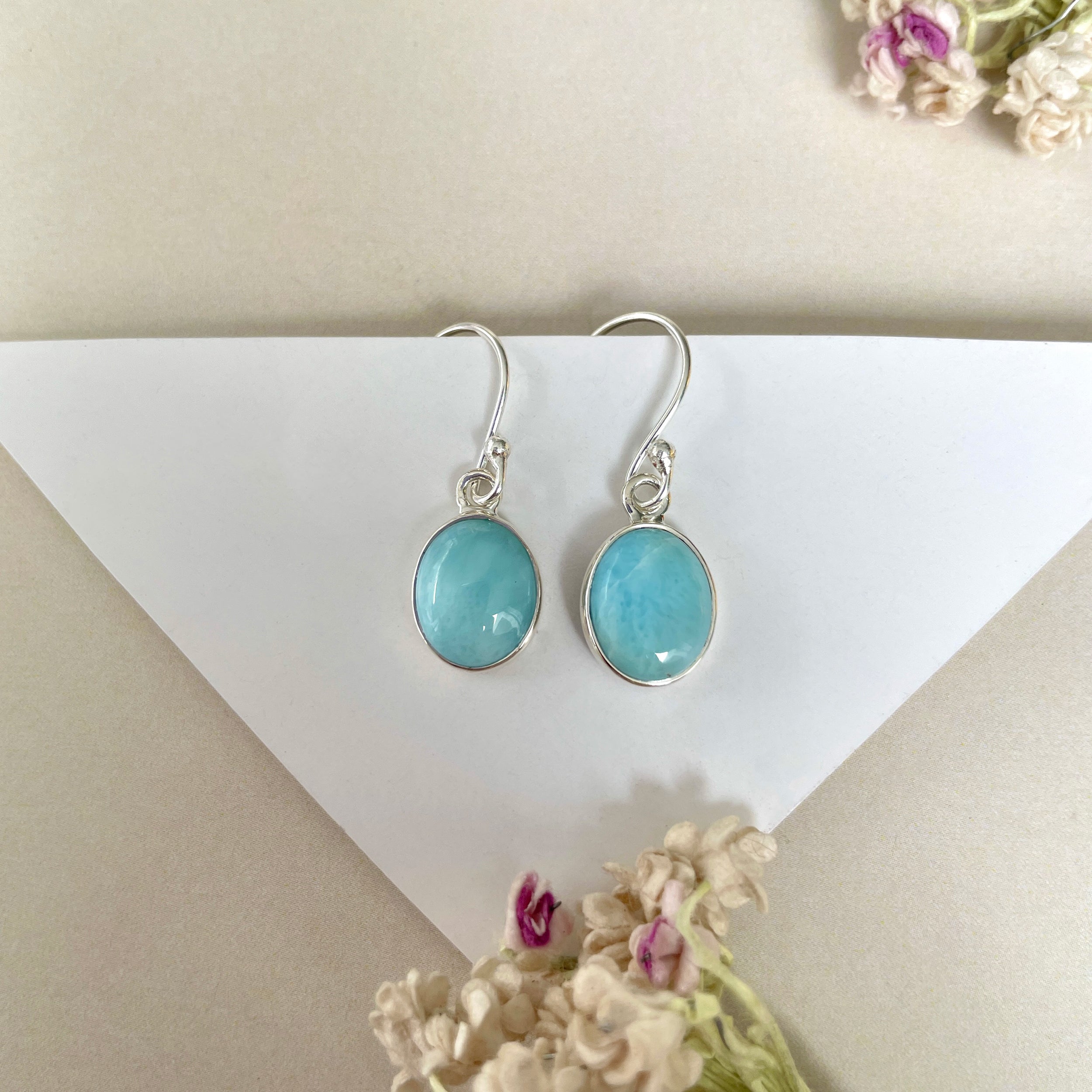 Larimar Earring-(LAR-E-1309.)