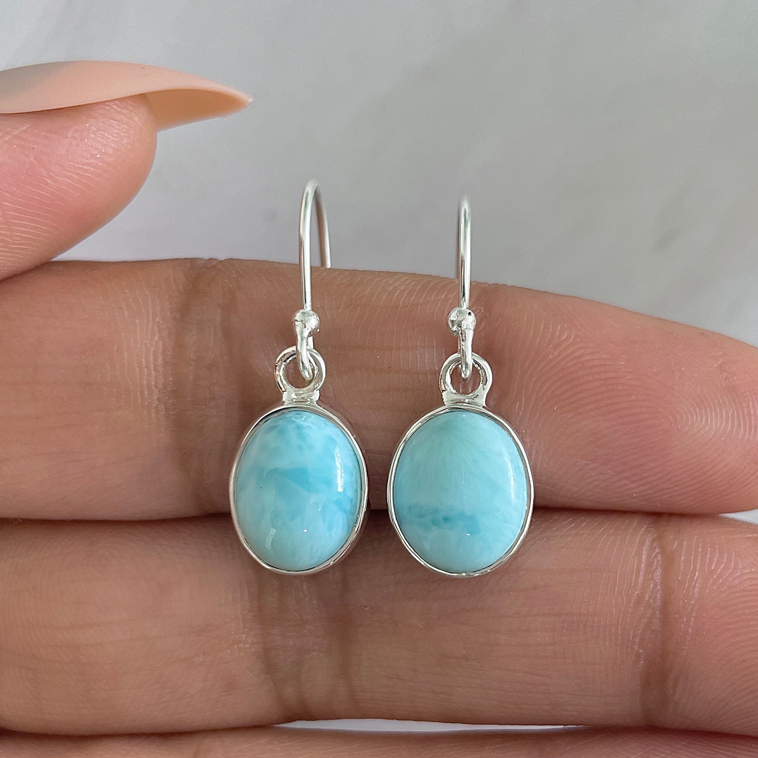 Larimar Earring-(LAR-E-1310.)