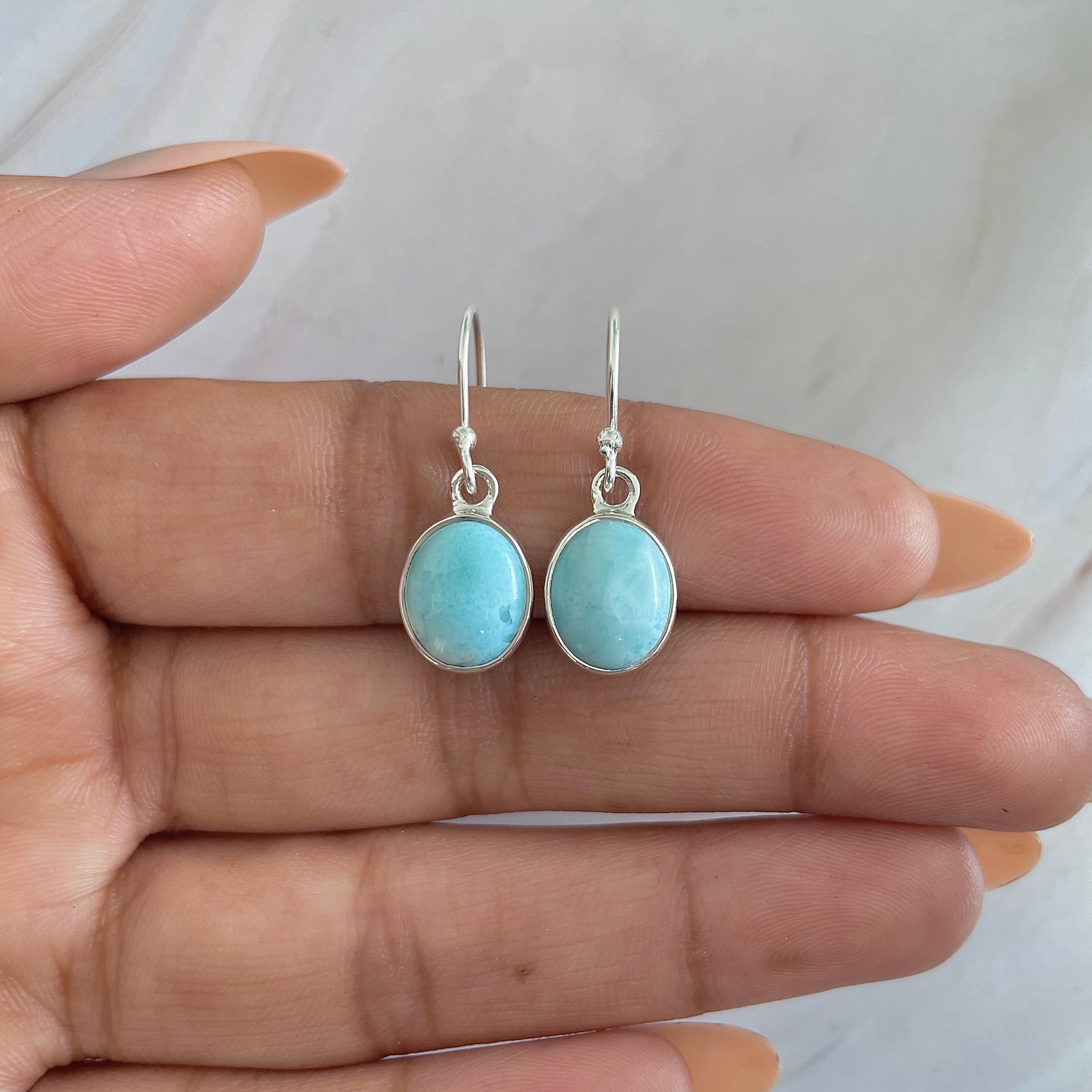 Larimar Earring-(LAR-E-1311.)