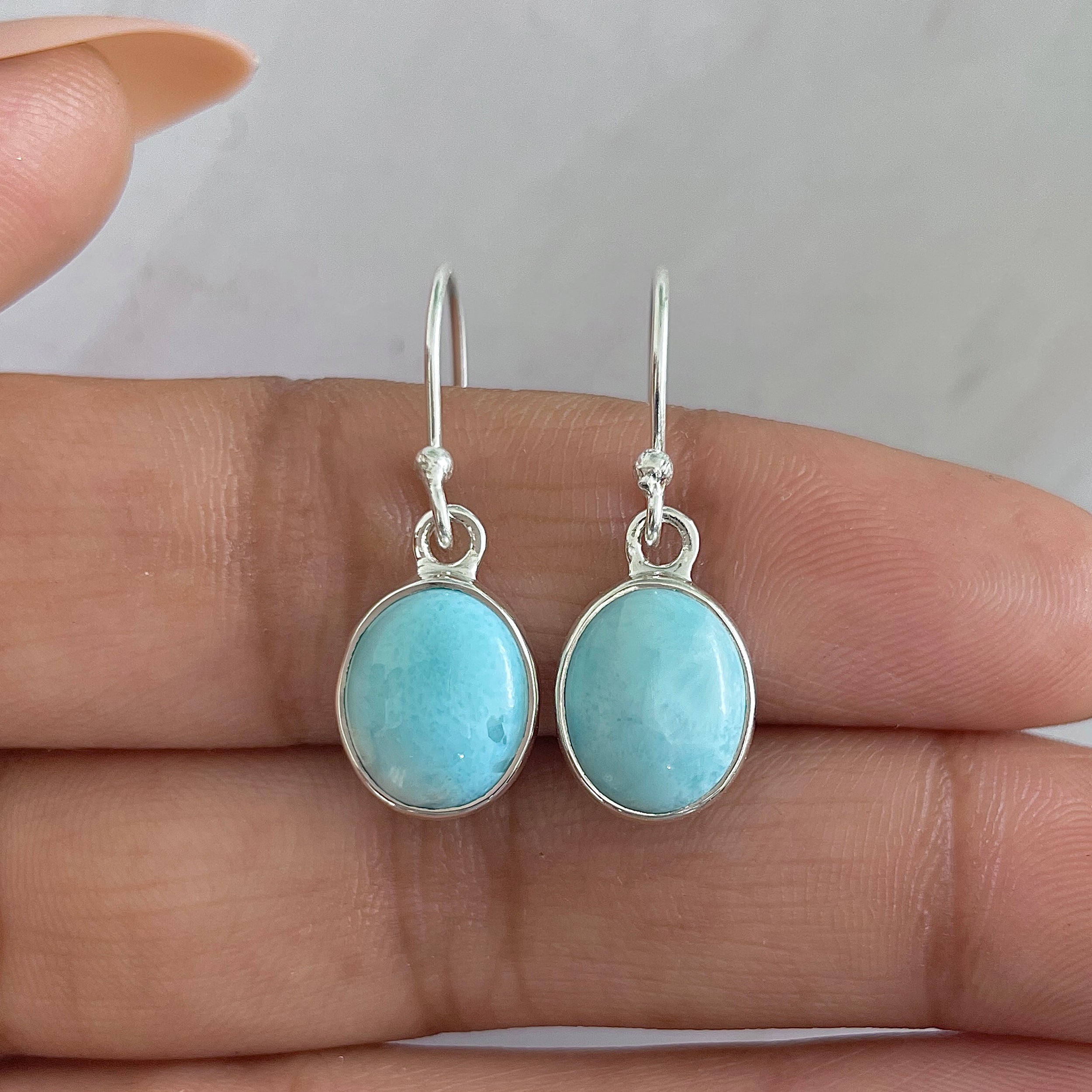 Larimar Earring-(LAR-E-1311.)