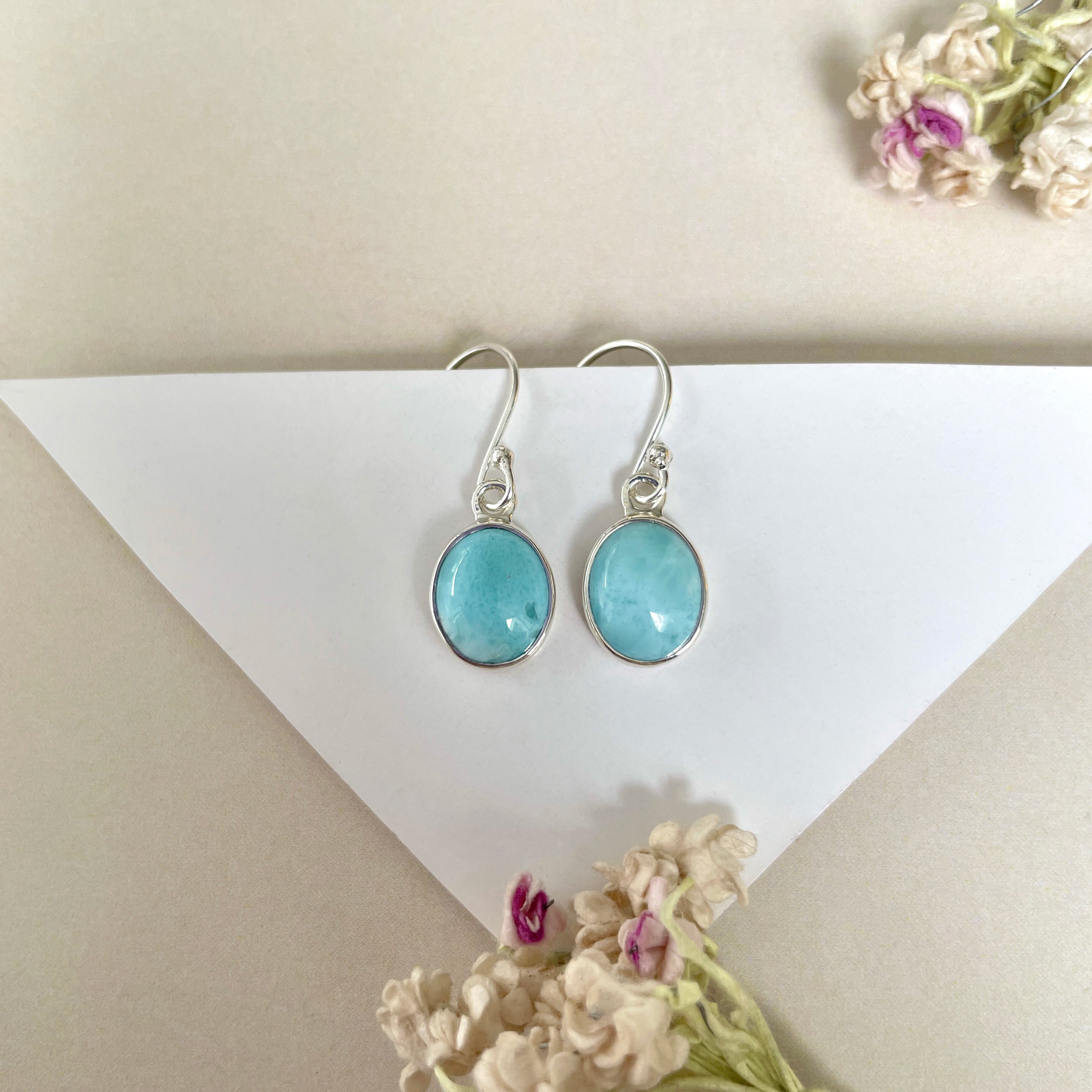 Larimar Earring-(LAR-E-1311.)