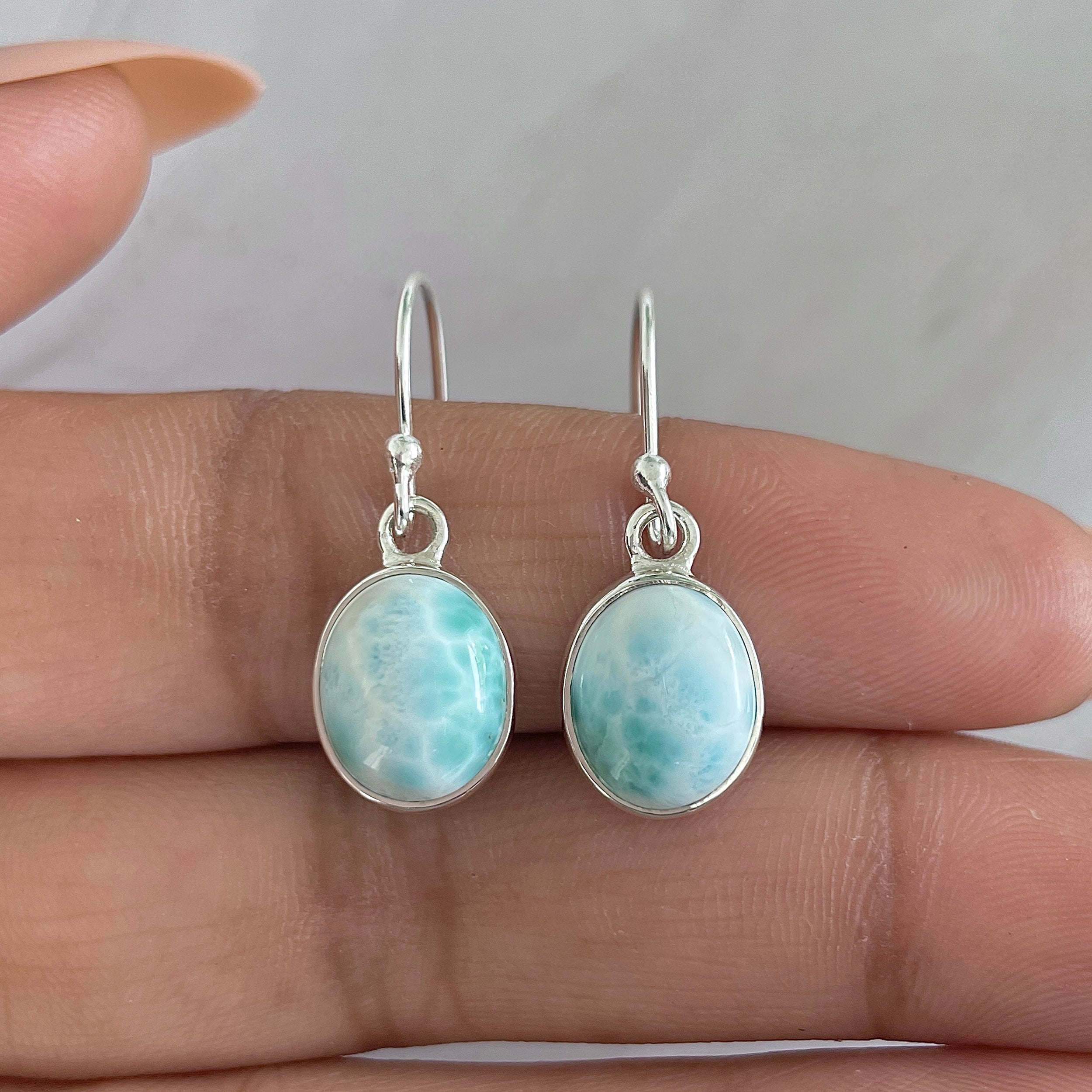 Larimar Earring-(LAR-E-1312.)