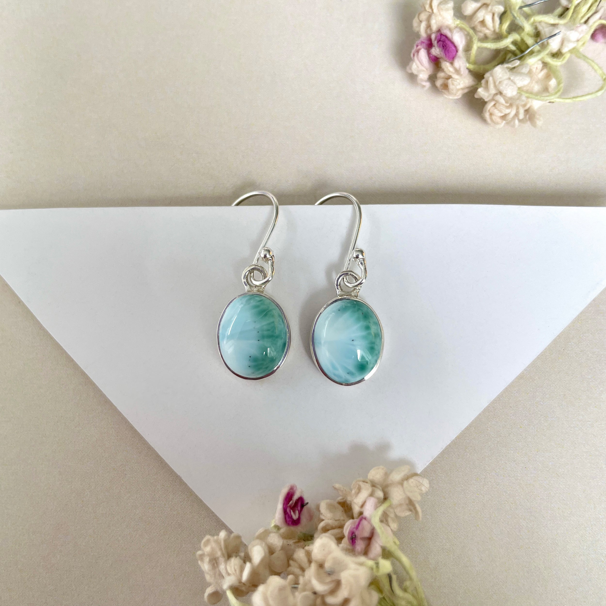 Larimar Earring-(LAR-E-1317.)