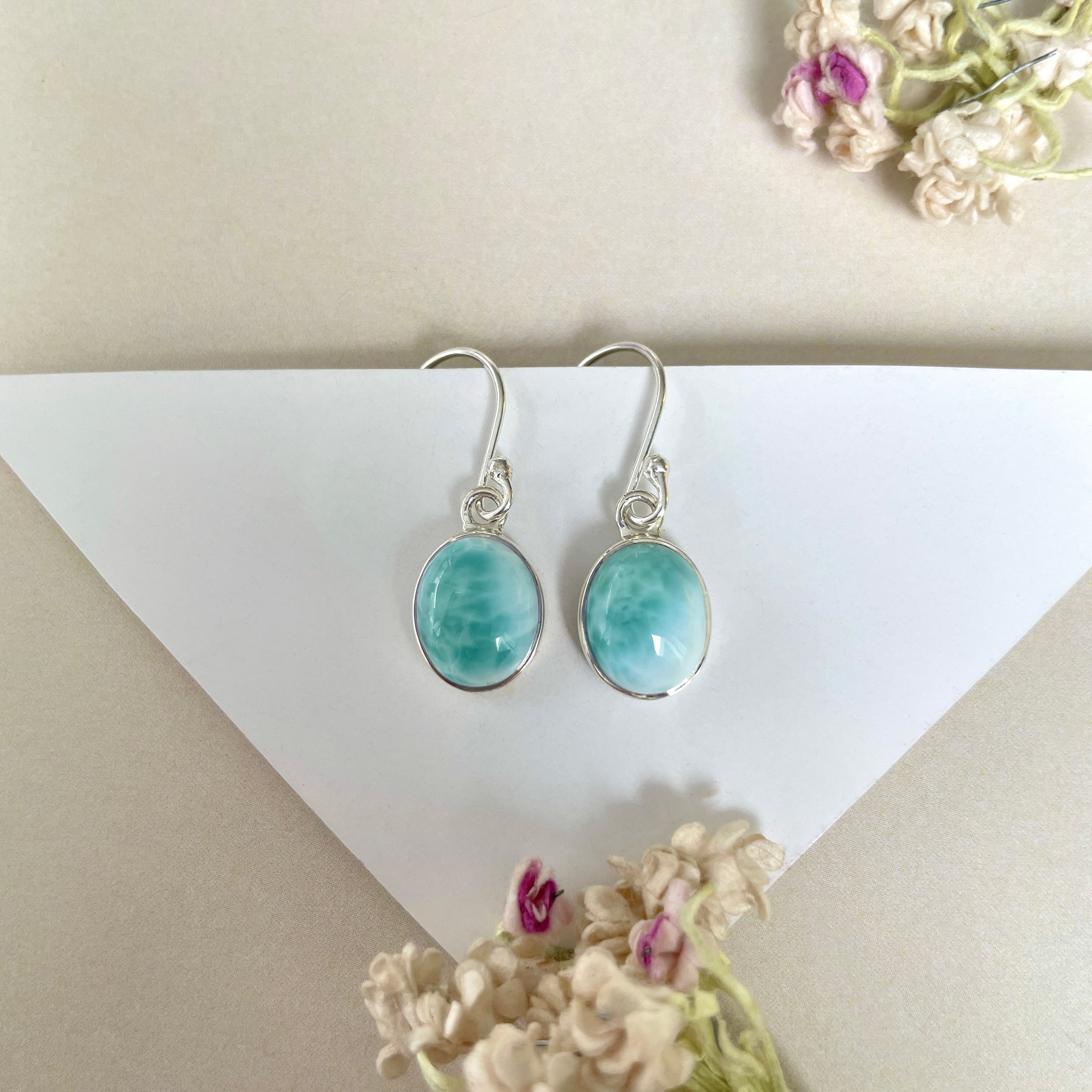 Larimar Earring-(LAR-E-1318.)