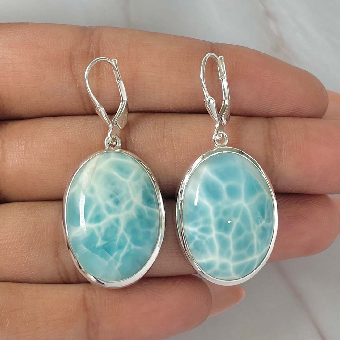Larimar Earring-LAR-E-(132.)