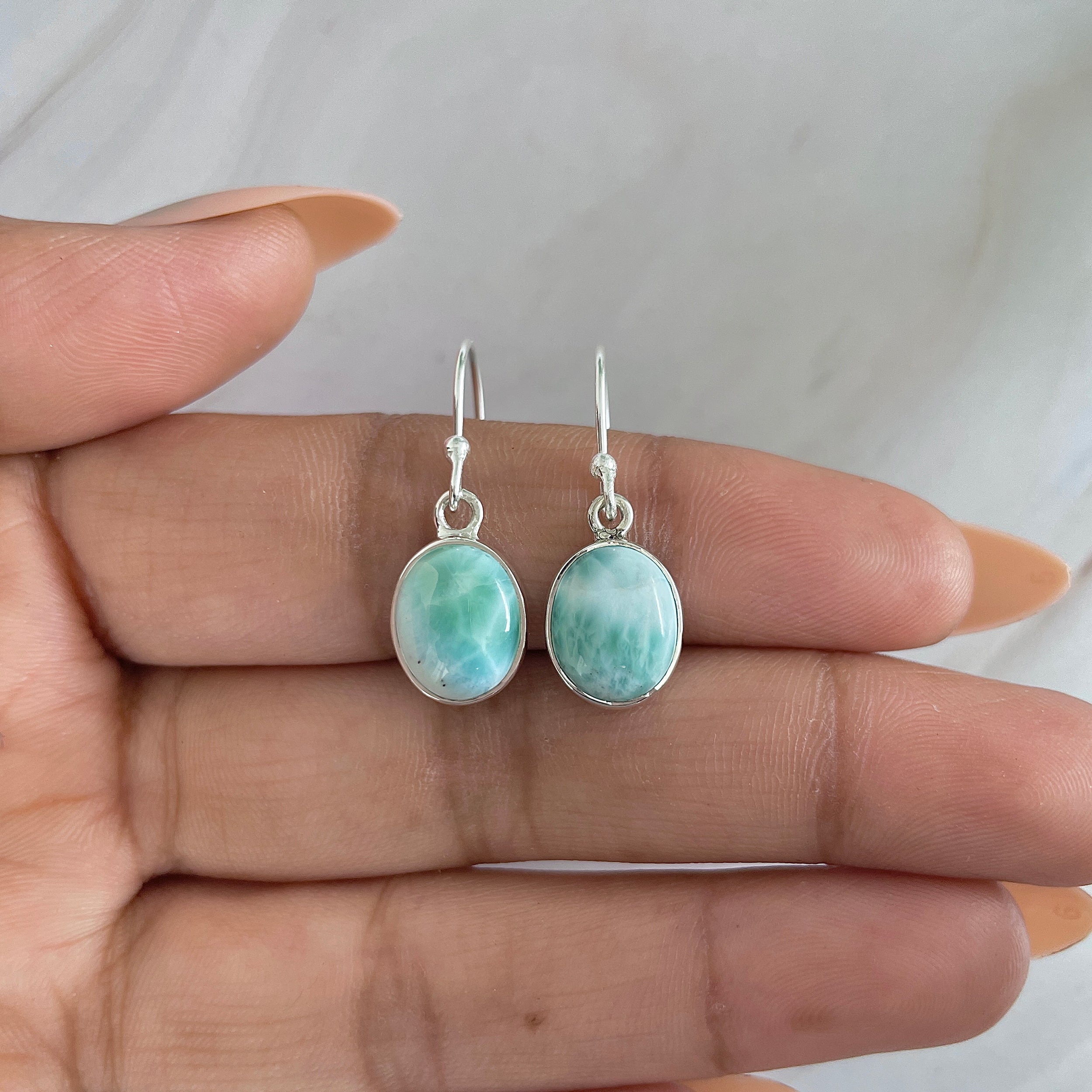 Larimar Earring-(LAR-E-1320.)