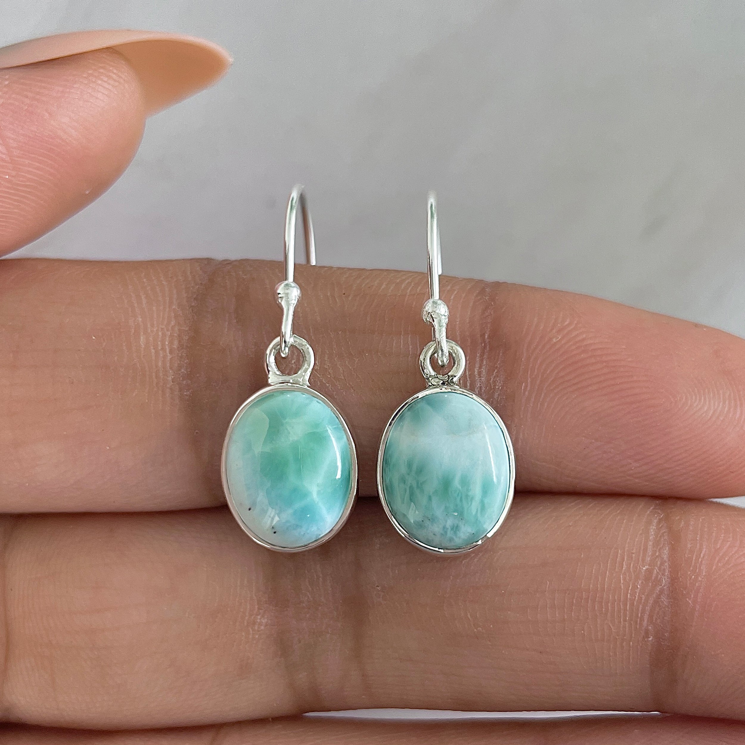 Larimar Earring-(LAR-E-1320.)
