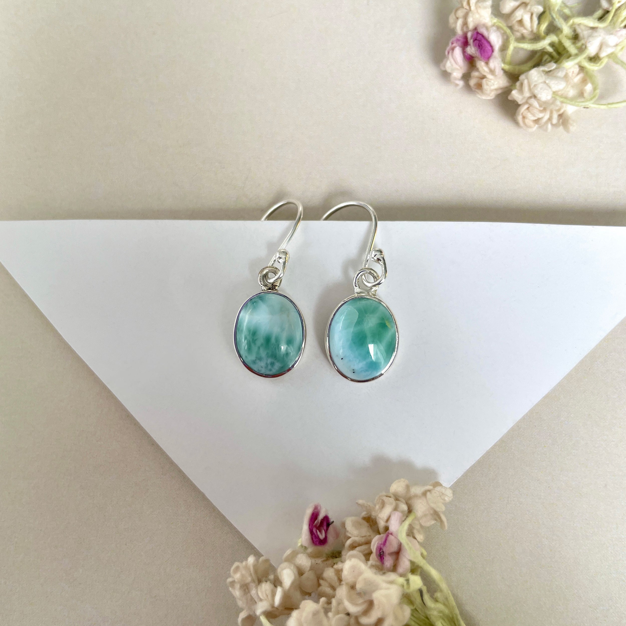 Larimar Earring-(LAR-E-1320.)