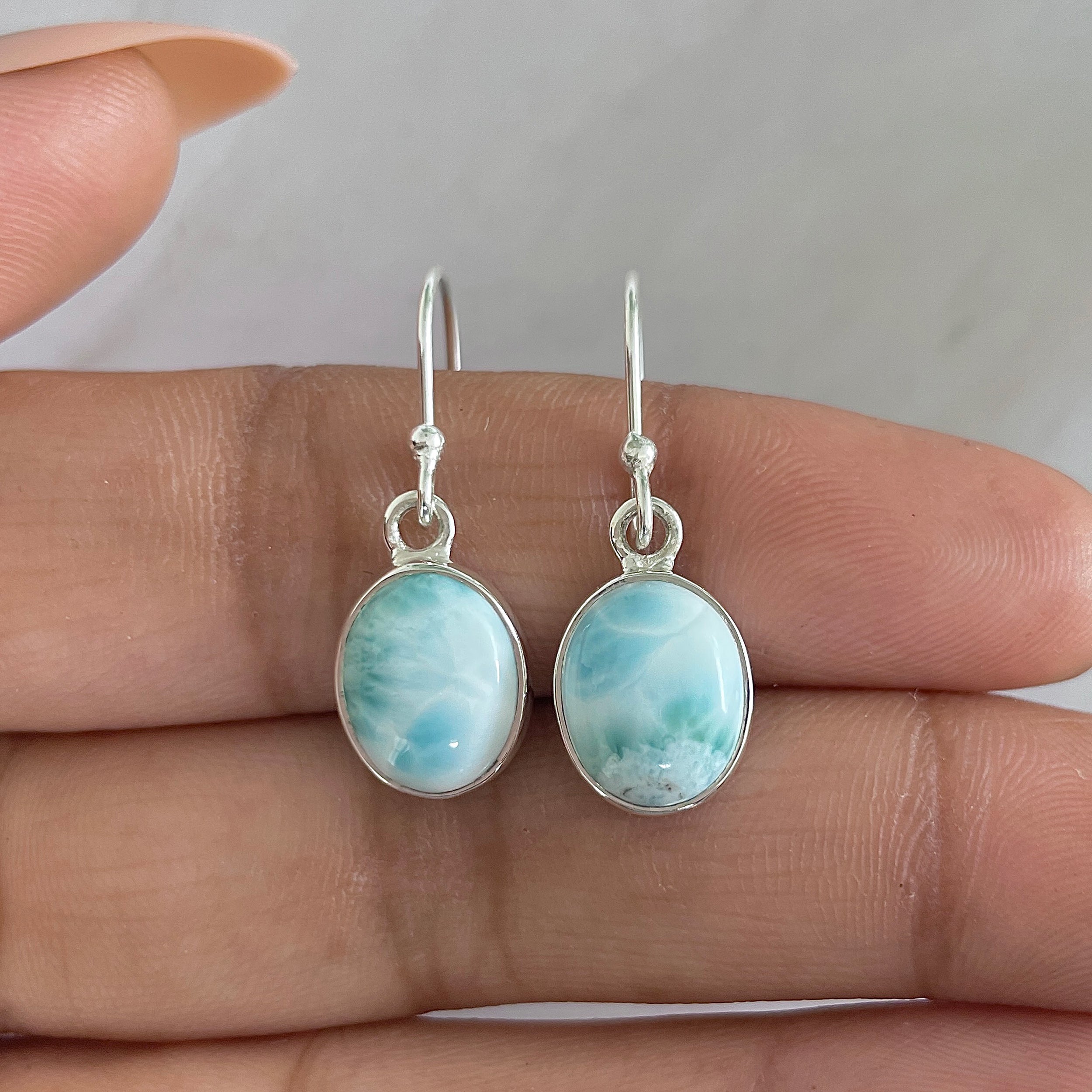Larimar Earring-(LAR-E-1321.)