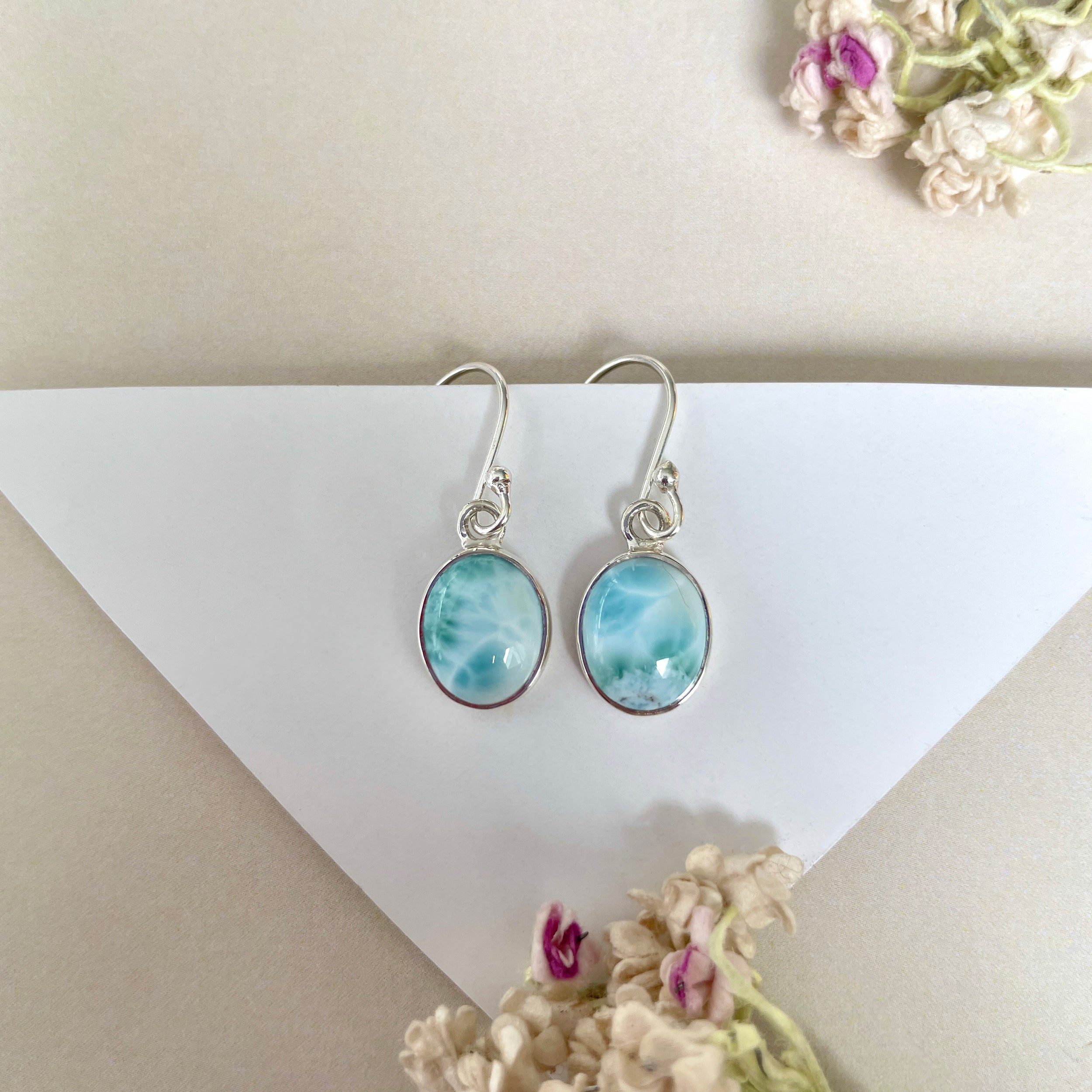 Larimar Earring-(LAR-E-1321.)