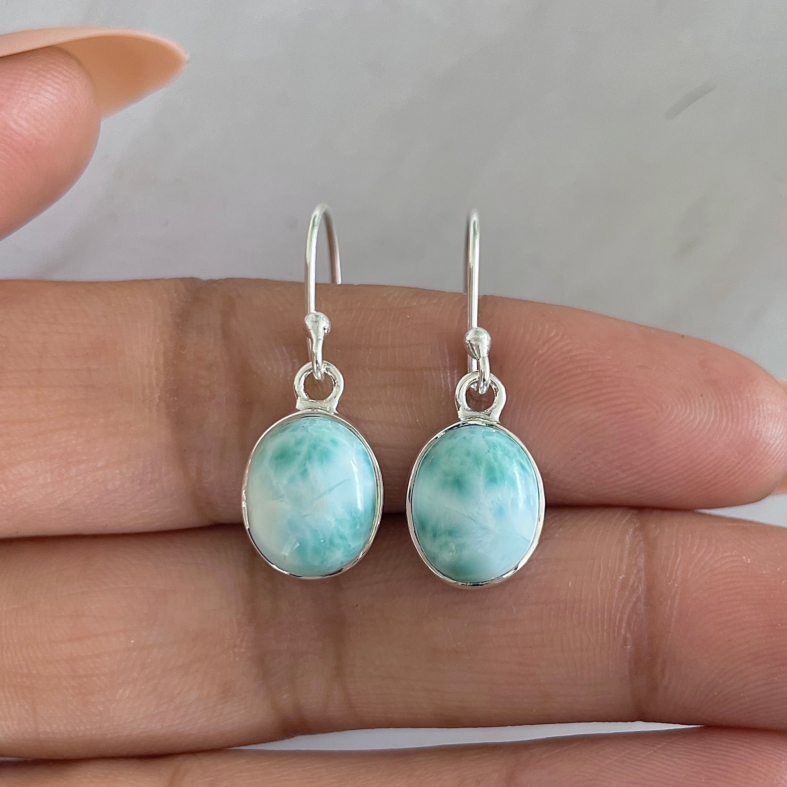 Larimar Earring-(LAR-E-1324.)